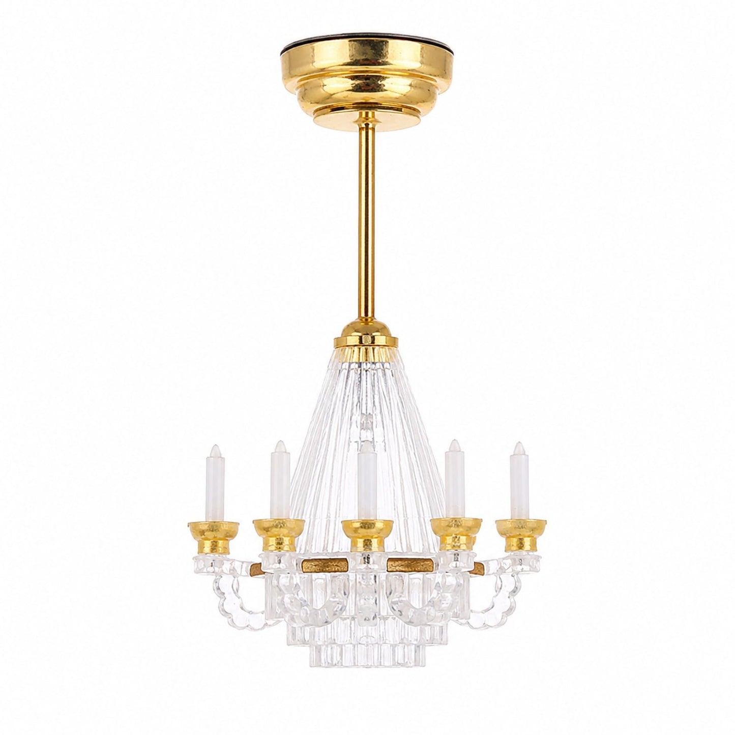 LUOZZY Dollhouse Chandelier Lights - Miniature Led Chandeliers for Dollhouse