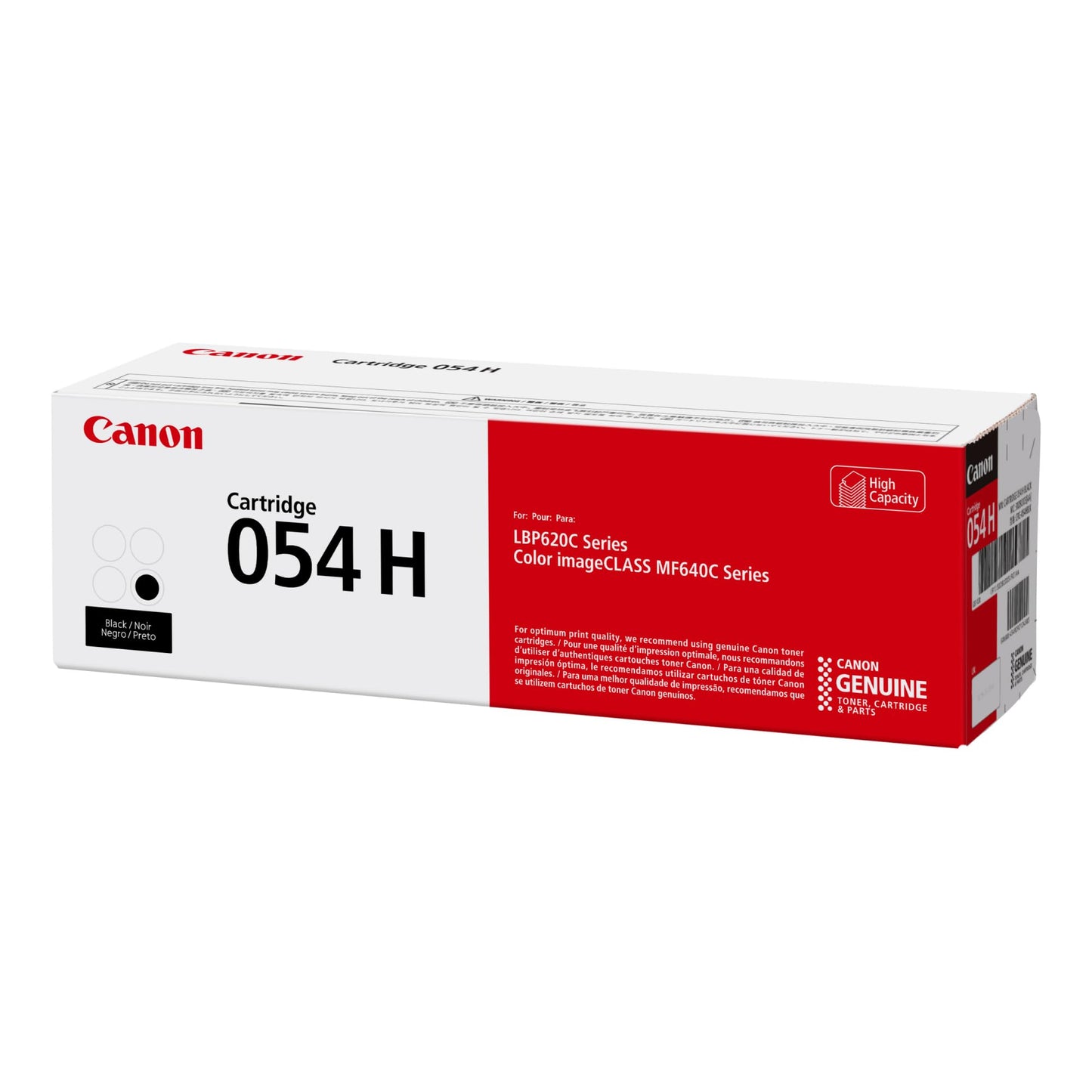 Canon Genuine Toner, Cartridge 054 Black, High Capacity (3028C001) 1 Pack Color imageCLASS MF641Cdw, MF642Cdw, MF644Cdw, LBP622Cdw Laser Printer, Black High Capacity