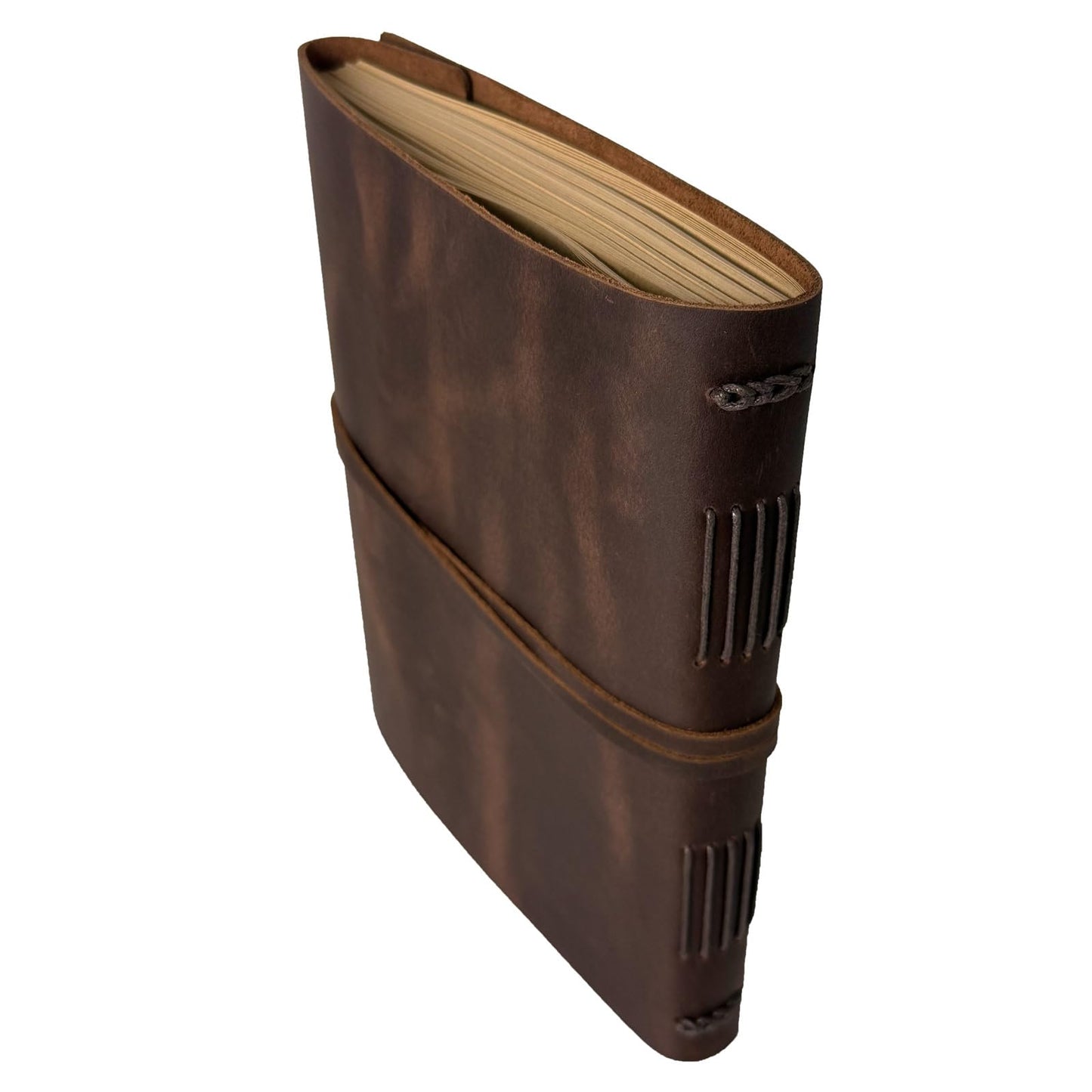 CooLeathor Large Notebook Journal - Genuine Leather Journals for Writing A4 Size Diary 8x10 Inch, Notepad For Women and Man, Gifts,Work,Travel Rustic Brown
