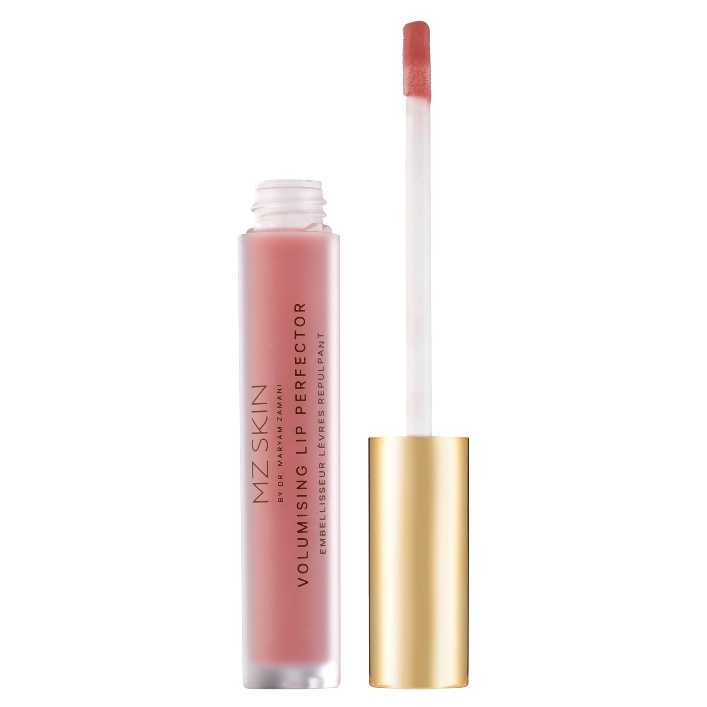 MZ SKIN Volumising Lip Perfector, Peptide-Powered Plumping Gloss with 2% Hyaluronic Acid Complex For Hydrated High Shine Soothed Nourished Soft Lips, Paraben Free and Vegan, 0.10 fl oz