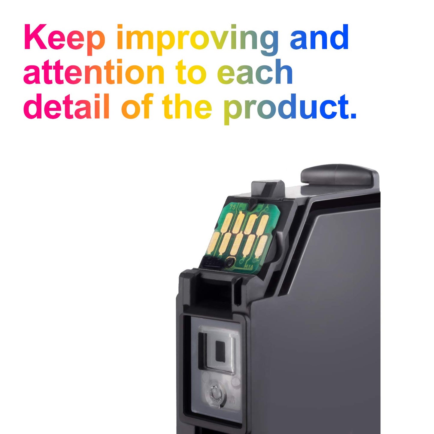 Uniwork Remanufactured 410XL Ink Cartridge Replacement for Epson 410XL 410 XL T410XL use for Expression XP-830 XP-640 XP-7100 XP-630 XP-530 XP-635 Printer Tray (Latest Upgraded Chip, 5 Pack)