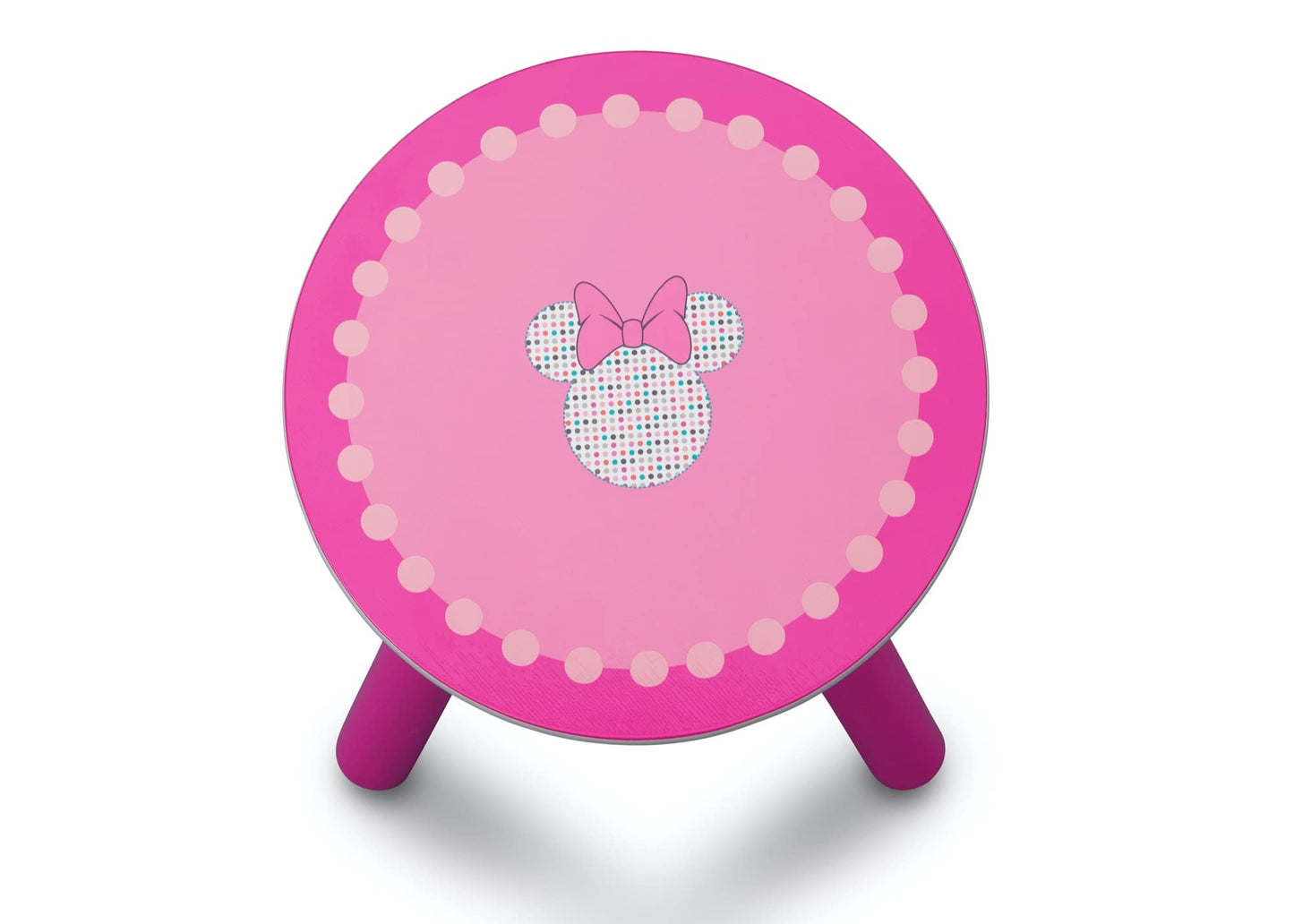 Delta Children Deluxe Kids Art Easel Desk Stool Toy Table Organizer, Disney Minnie Mouse
