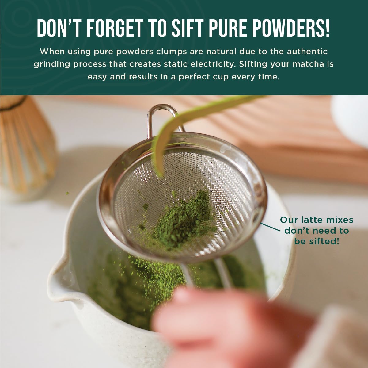 Jade Leaf Matcha Complete Matcha Ceremony Set - Includes: Bamboo Matcha Whisk & Scoop, Stainless Steel Sifter, Stoneware Bowl & Whisk Holder, and Prep Guide