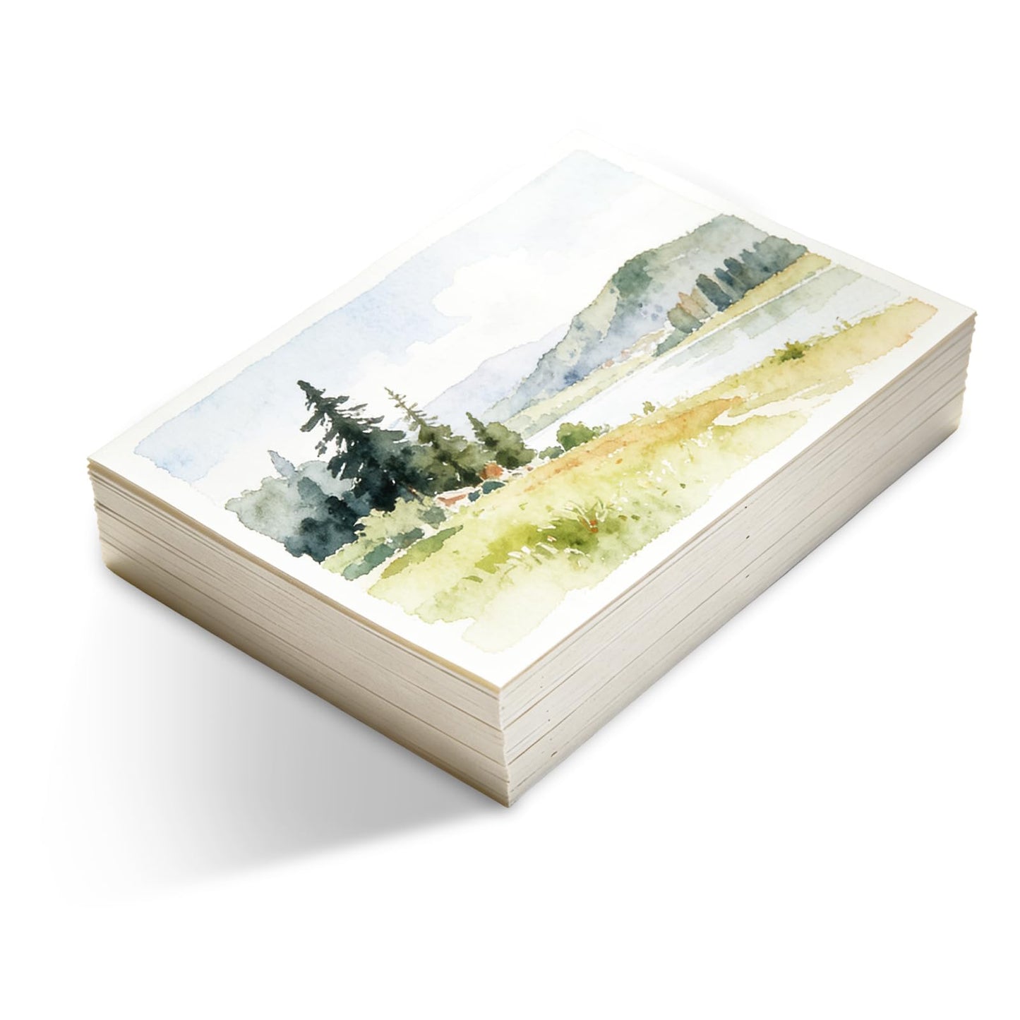 FVIEXE 300 Sheets 5x7 Watercolor Paper, 140lb/300gsm Cold Press Water Color Paper Bulk Textured Cotton Drawing Paper, Art Supplies for Artist, Watercolors, Acrylic Painting