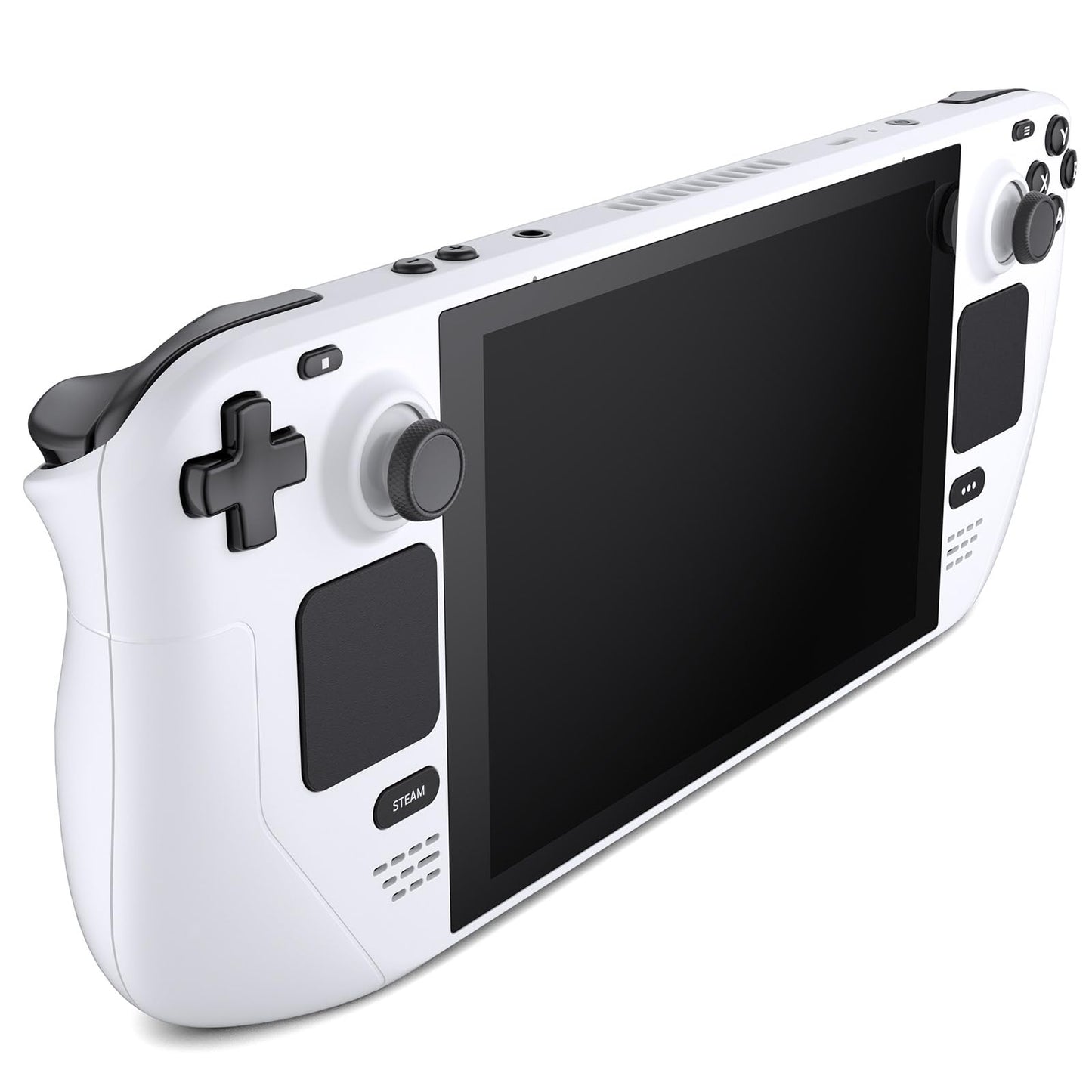 JSAUX Back Plate Vents Version Compatible with Steam Deck LCD, DIY Replacement Full Shell Case Compatible with Steam Deck LCD [White]