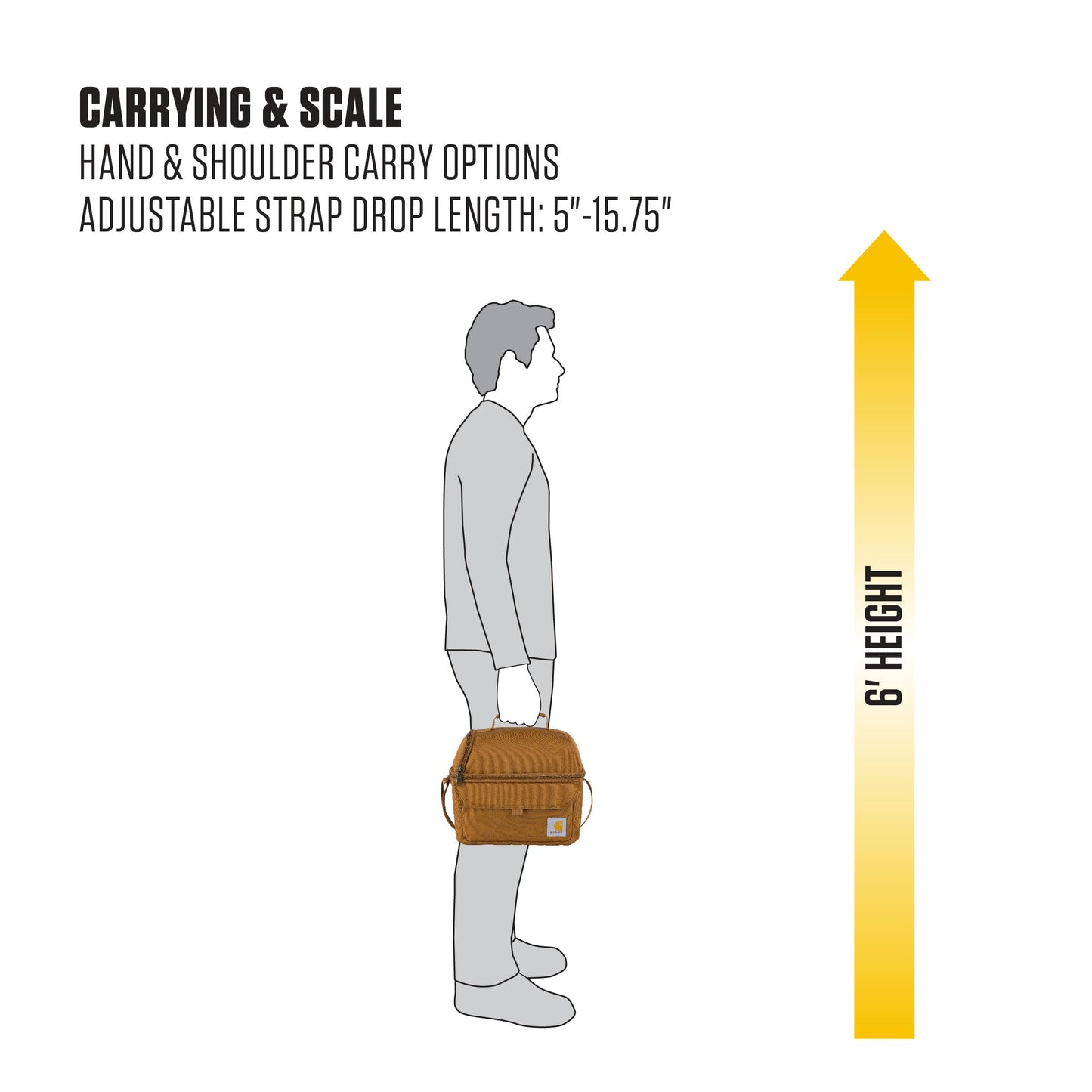 Carhartt 12 Can Two Compartment Lunch Box | Durable, Fully-Insulated Lunch Bag for Women & Men, Duck Blind Case, Large Lunchbox (Rose Tint)
