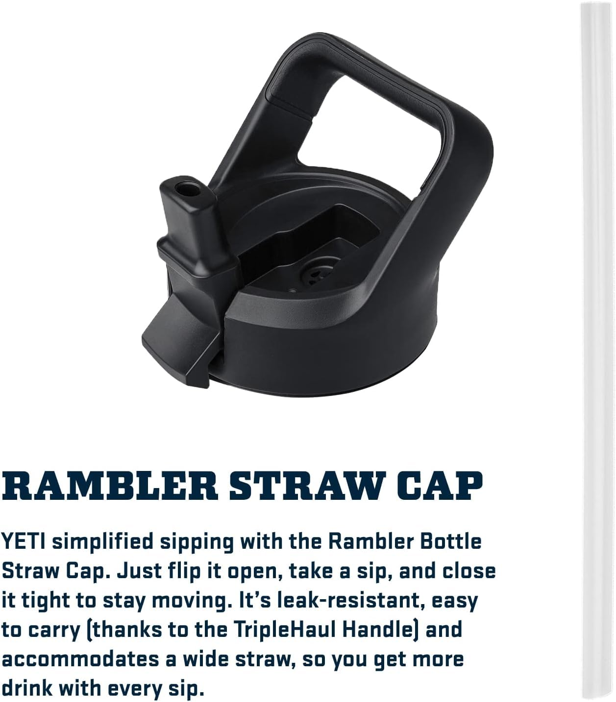 YETI Rambler 26 oz Bottle, Vacuum Insulated, Stainless Steel with Color Matching Straw Cap,Venom