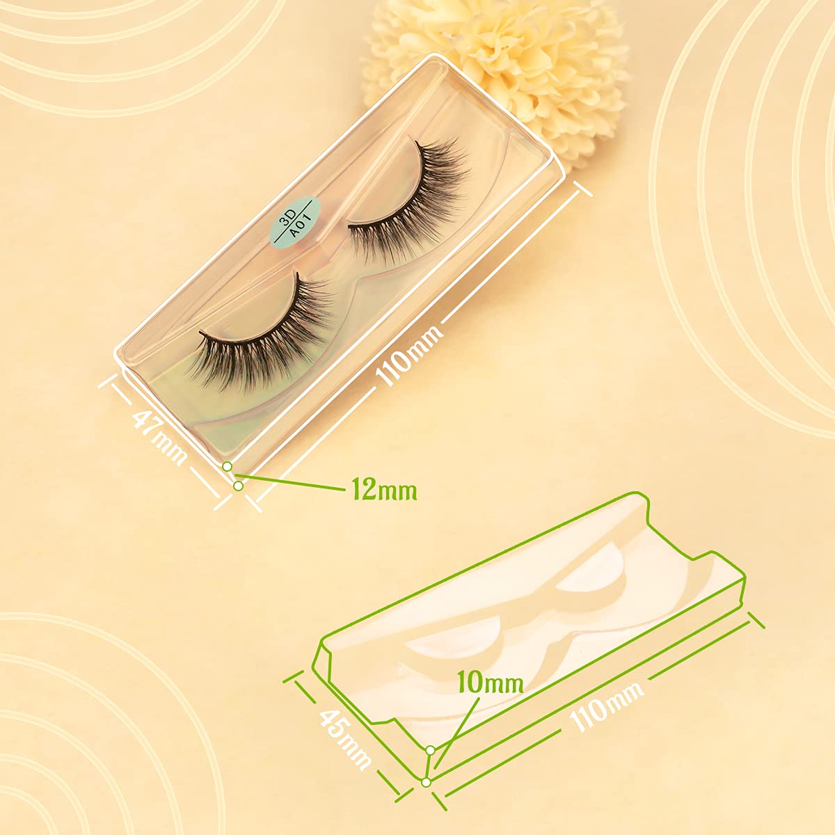 FARRED Wholesale Faux Mink Lashes Bulk 50 Boxes 10 Styles Eyelashes Volume Lashes 10 Portable Individual Boxes 10-20mm Mixed Natural Look Lash 3D False Eyelashes