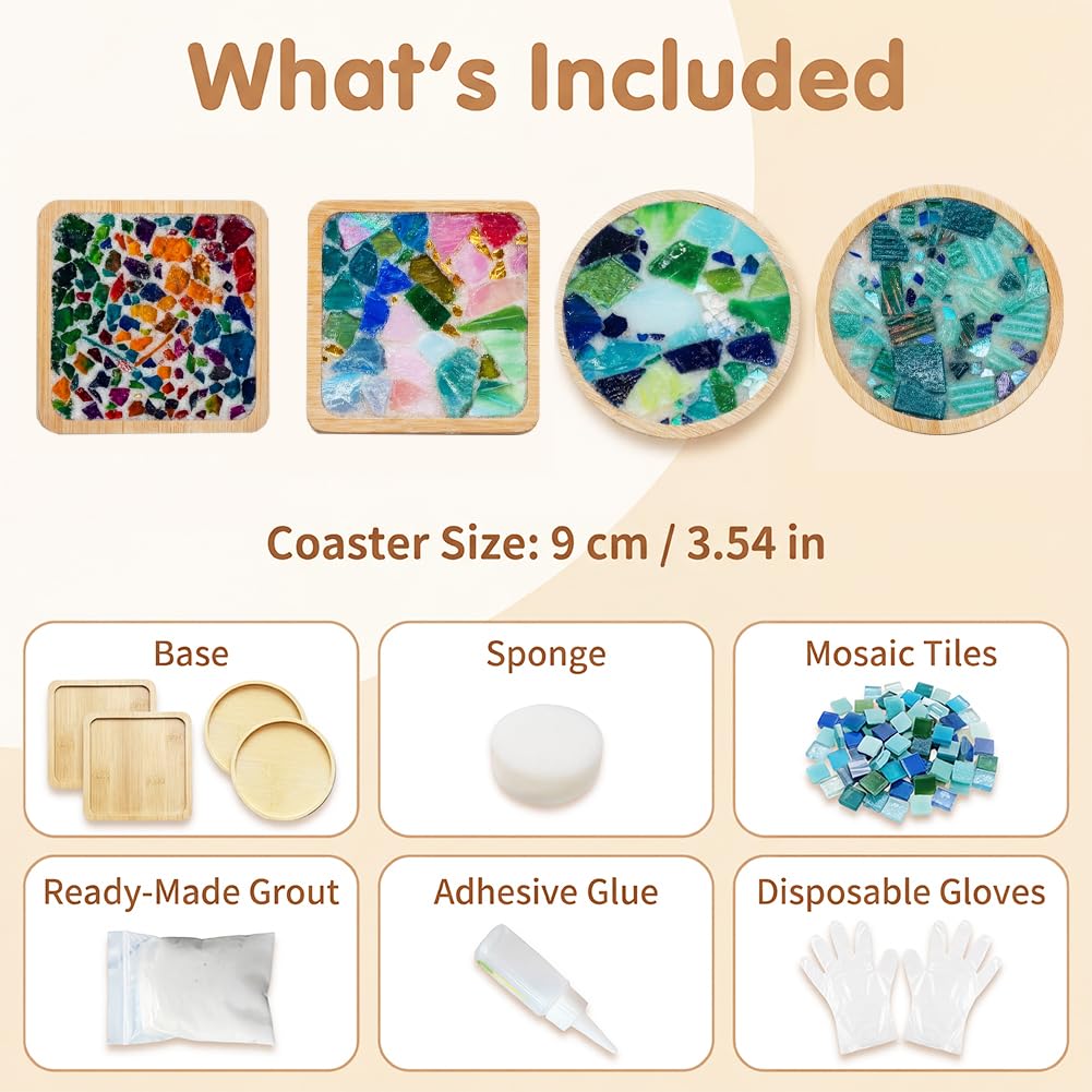 Mosaic Coaster kit (4)