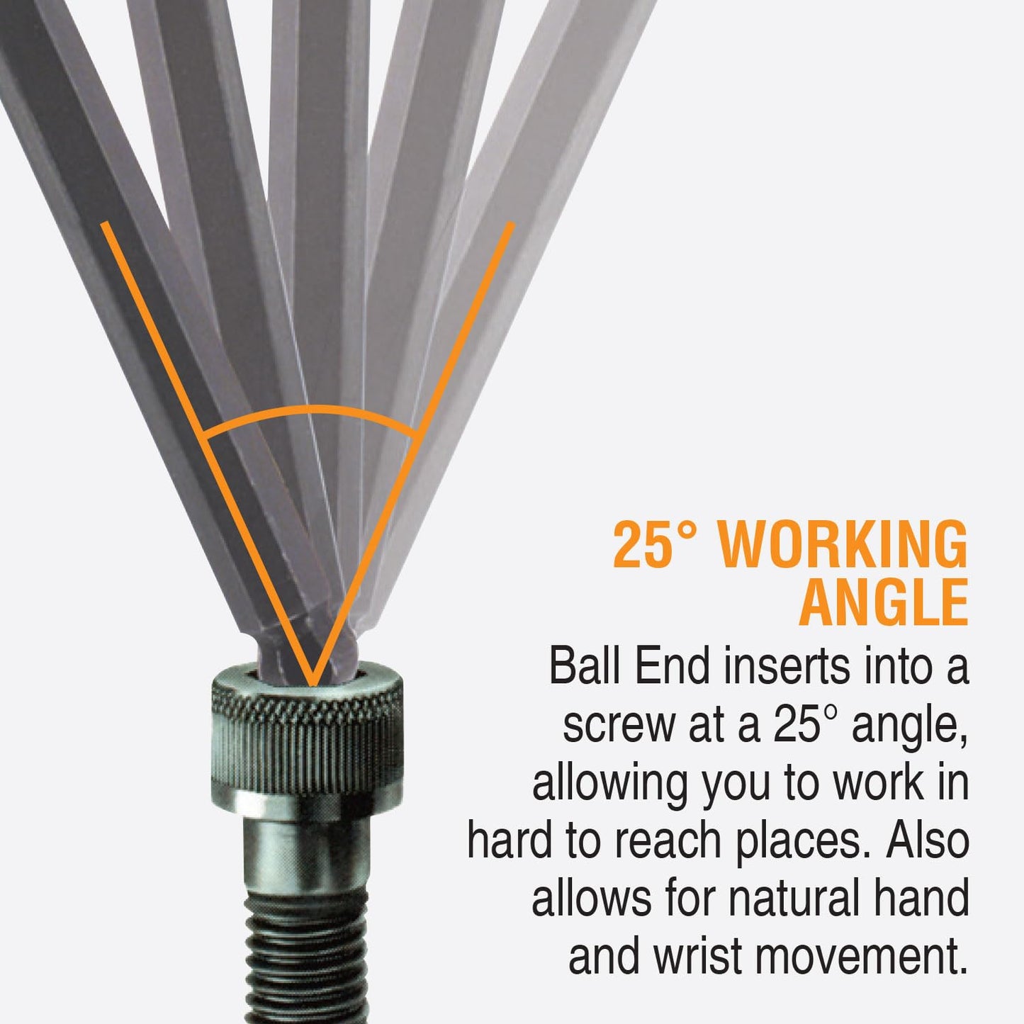 Bondhus 13189 Set of 8 Balldriver and Hex T-handles with Stand, sizes 2-10mm