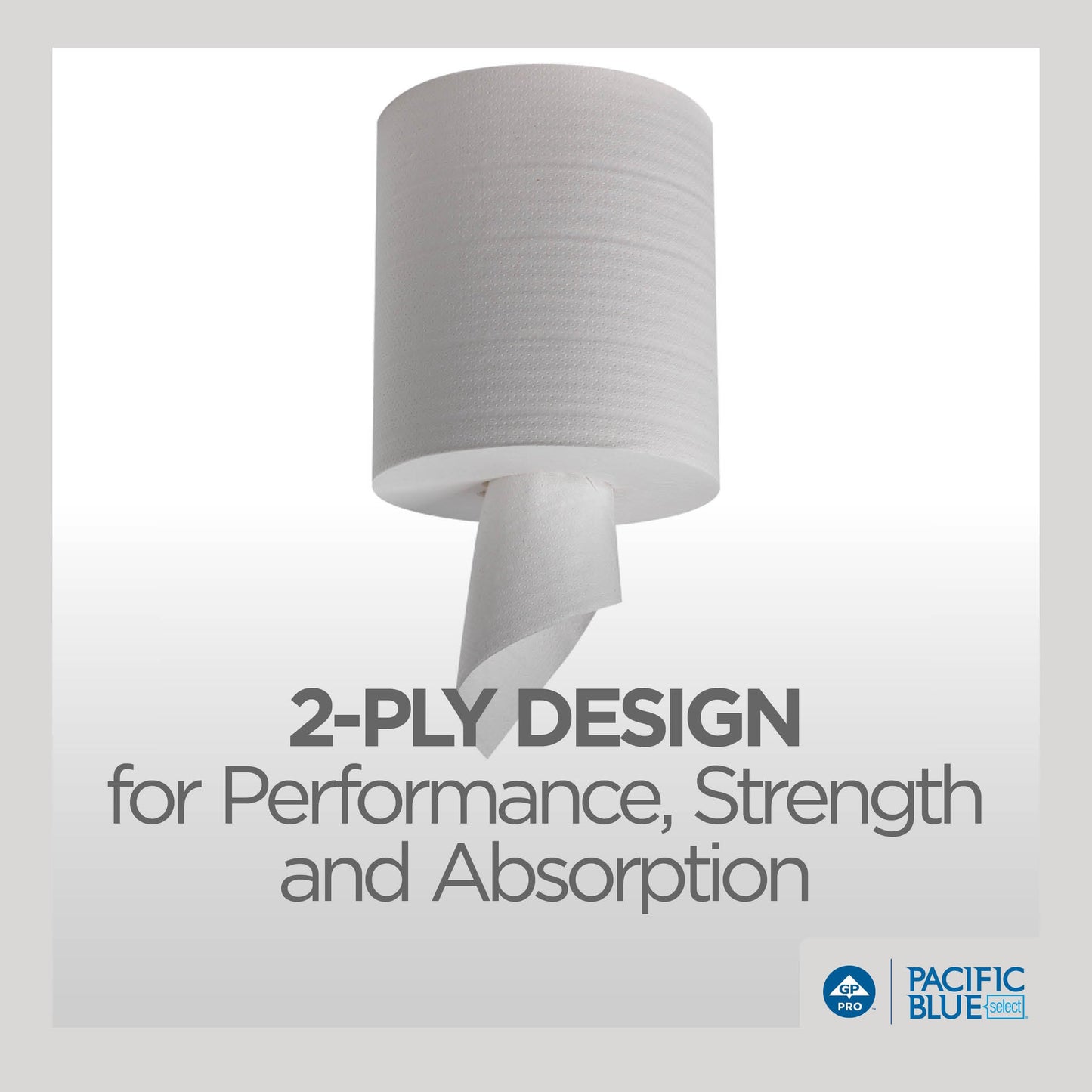 Georgia-Pacific Pacific Blue Select Centerpull 2-Ply Paper Towels (previously Branded Preference) by GP PRO (Georgia-Pacific), White, 44000, 520 Sheets Per Roll, 6 Rolls Per Case