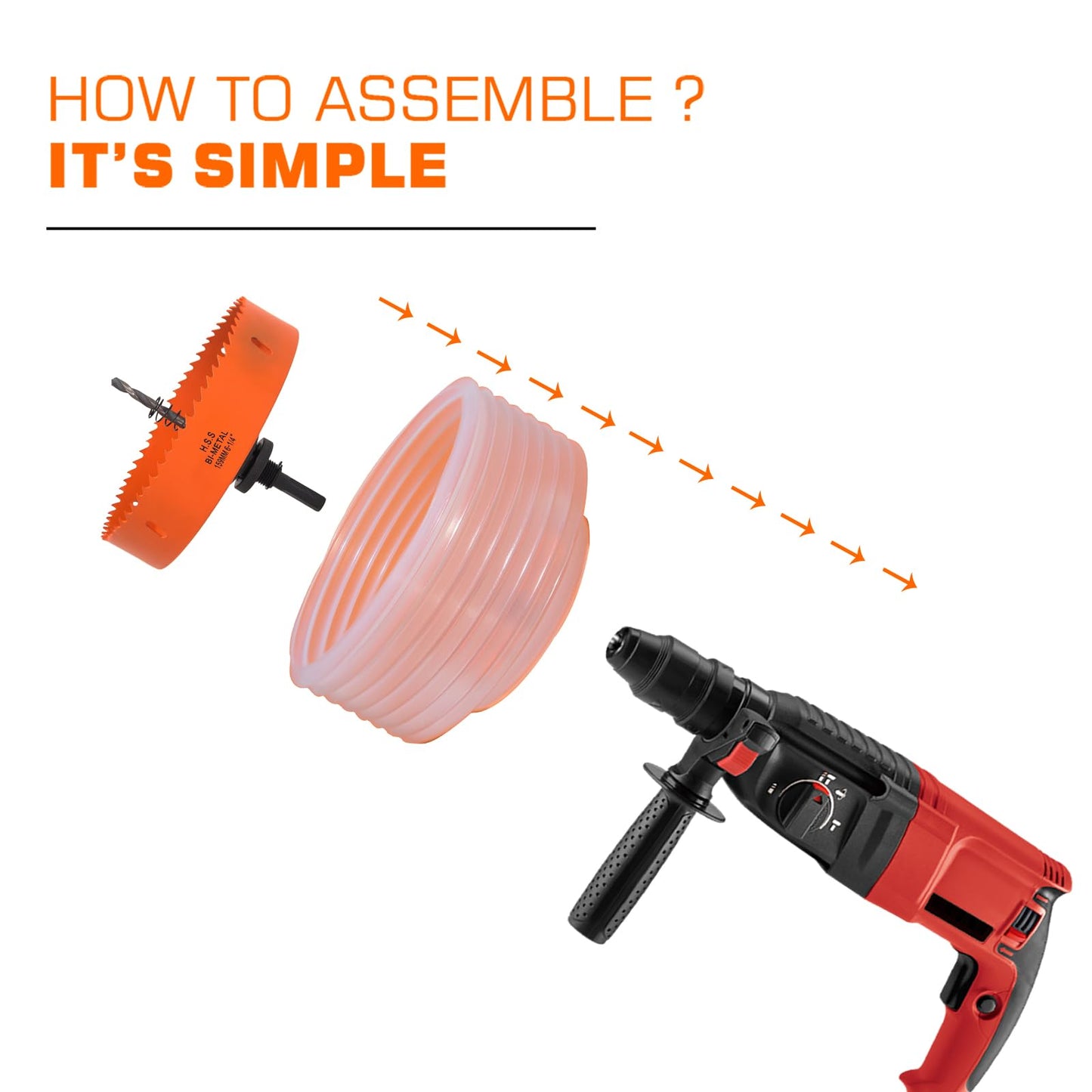 VIKITON 4.25 Hole Saw 6.25 Hole Saw for Recessed Lights, 4-1/4 Hole Saw 6-1/4 Hole Saw Dust Bowl Dust Catcher for 4 Inch Led Recessed Lighting 6 Inch, Bi-Metal Wood Drywall Hole Cutter