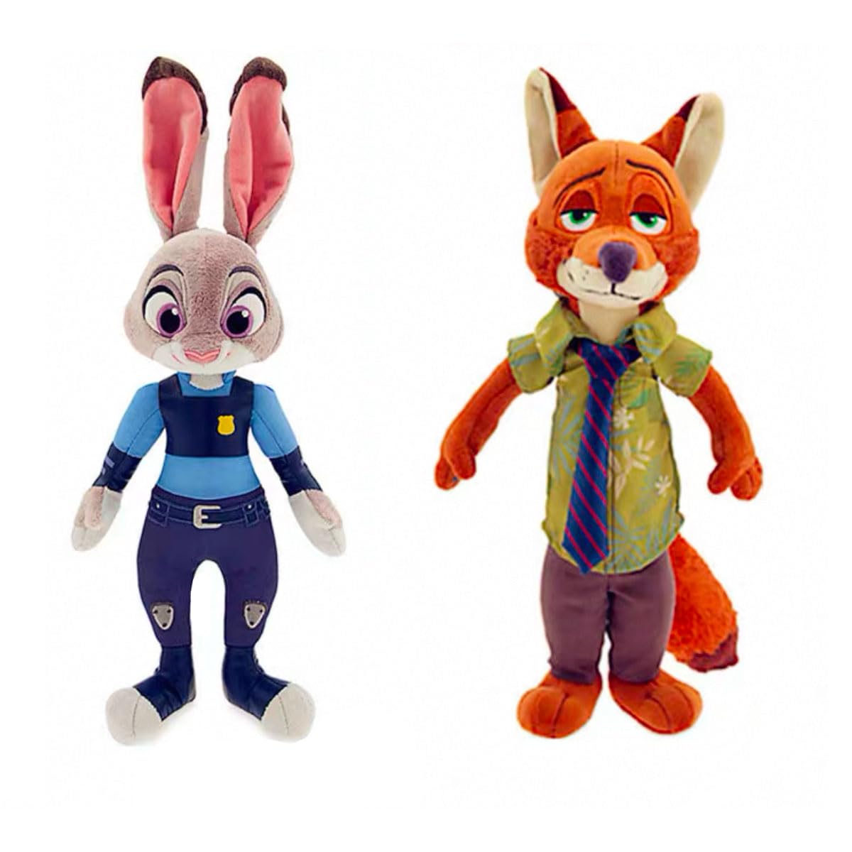 AYGITAL 2 Pcs Judy Rabbit & Nick Fox Plush Toys Gifts for Friends Family Kids Christmas Halloween Chidlren Day Gifts