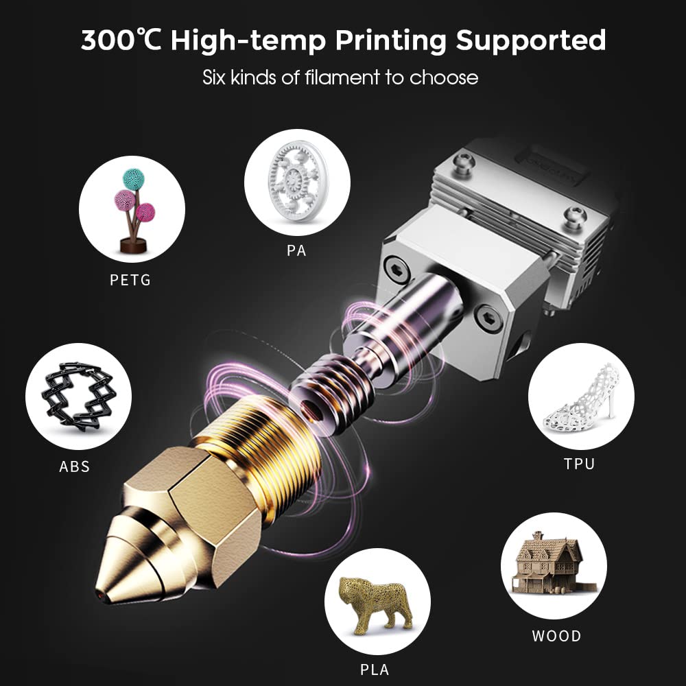 2024 New Version Creality Ender 3 S1 Pro with 200mm/s Printing Speed, Sprite Direct Extruder CR Touch Auto Leveling 300℃ High-Temp Print, Dual Z-axis Screw Build Volume 8.66x8.66x10.63 inch