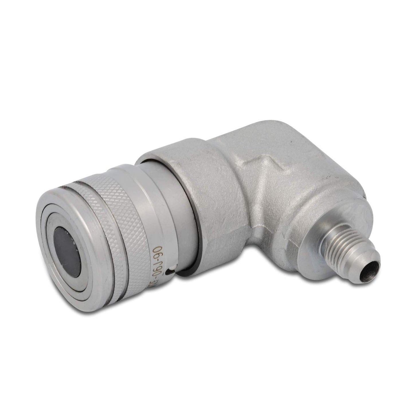 Summit Hydraulics 90 Degree Flat Face Skid Steer Hydraulic Quick Connect Coupler Set 3/8″ JIC Male Thread