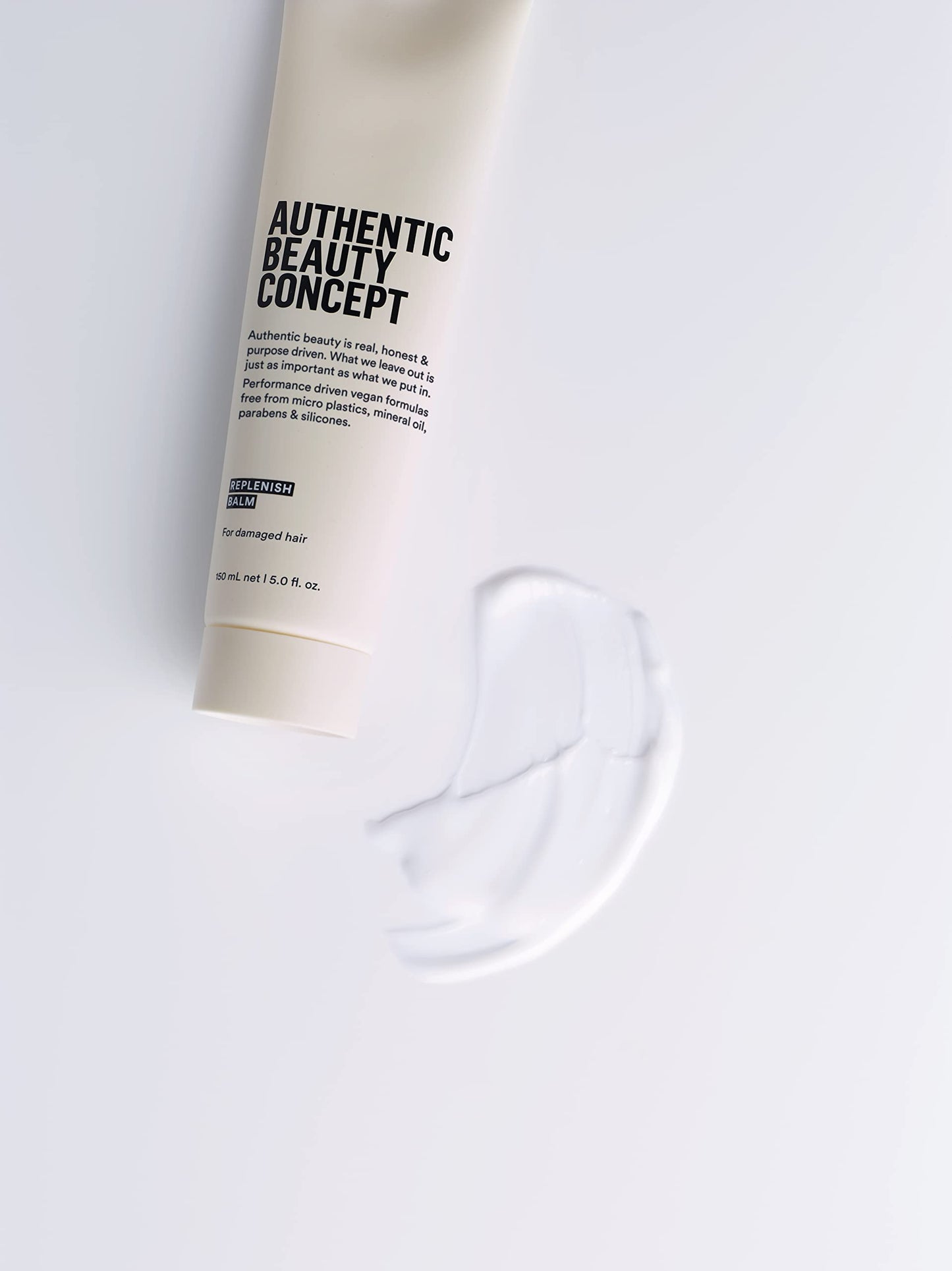 Authentic Beauty Concept Replenish Balm | Replenishing Hair Balm for Damaged Hair | Protects from Blow Dry Damage & Strengthens Hair | Vegan & Cruelty-free | Silicone-free | 5 fl. oz