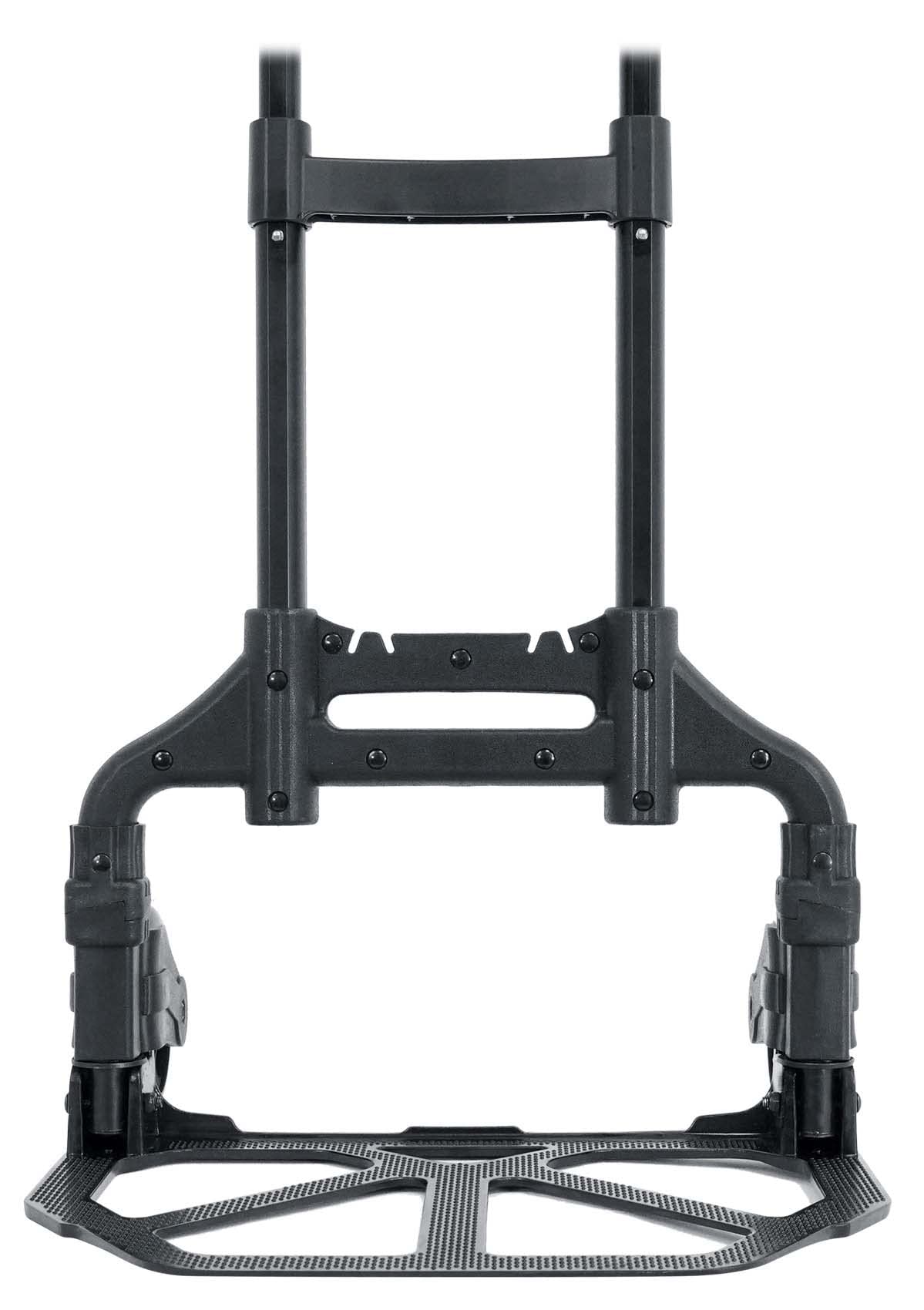 Rockville GigMate 154 lbs DJ/Musician Aluminum Trolley Hand Truck, Folds Flat, Large Rubber Wheels, Bungee Cord Included, Adjustable Height, for DJs and Musicians Transporting Gear