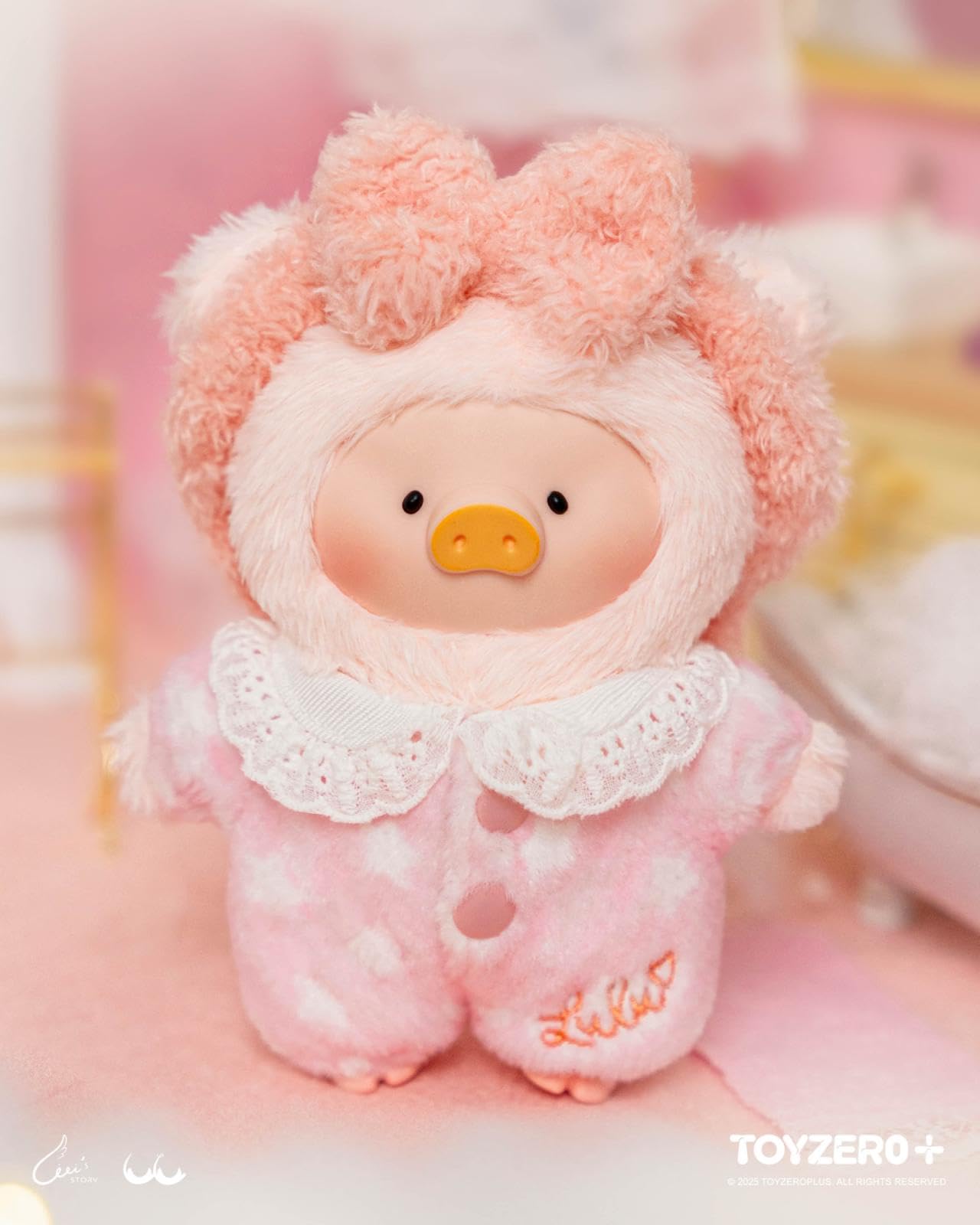 Lulu The Piggy Blind Box - LuLu's Dreaming Wonderland Series Plush Keychain Blind Boxes Figures Cute Stuffed Animals Kawai Mystery Box Toys Home Decorations Holiday Birthday Gifts, Single Box