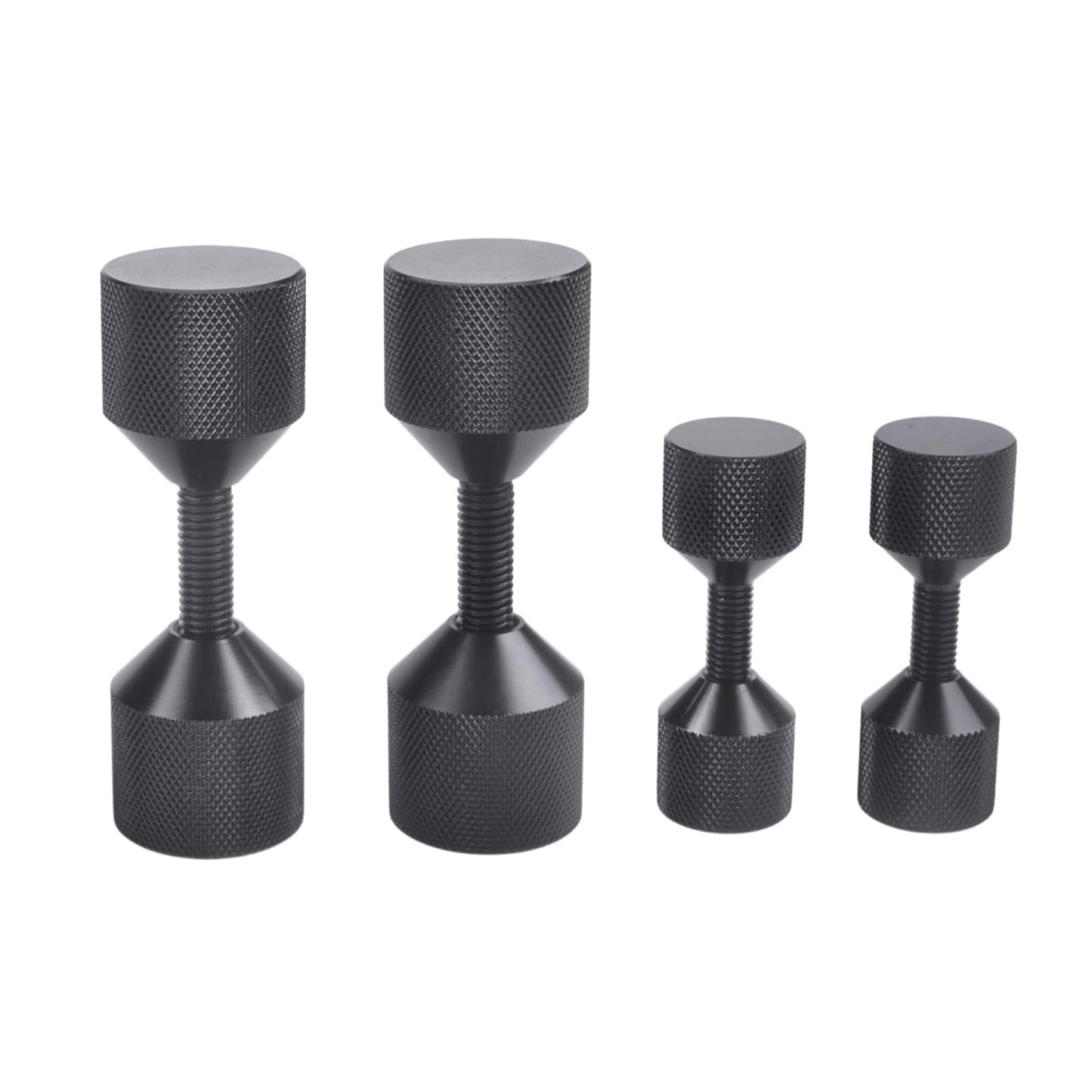 CNRAQR 4 Pcs Aluminium Flange Two Hole Alignment Pins - 1-1/8" and 1-5/8" Detachable Double Hole Pins - Black