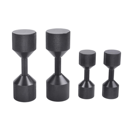 CNRAQR 4 Pcs Aluminium Flange Two Hole Alignment Pins - 1-1/8" and 1-5/8" Detachable Double Hole Pins - Black