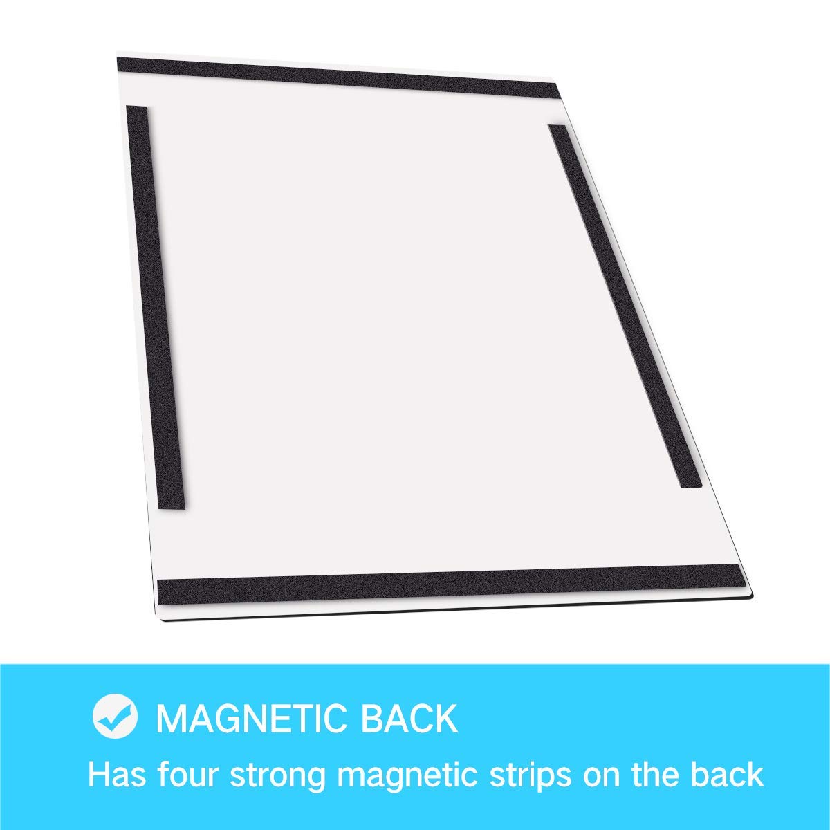 ZHIDIAN Document Sign Holder Pockets with Magnetic Back, Plastic Poster Picture Notice Display Frame for Fridge/Whiteboard/Chalkboard/Cabinet, 8.5 x 11.6 Inches, Black, 12 Pcs