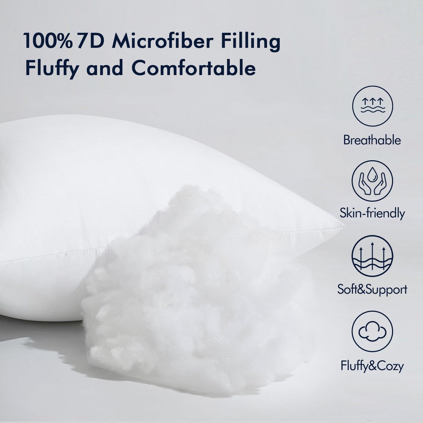 MIULEE 12x20 Inch Throw Pillow Insert Set of 4,Premium Pillow Stuffer Sham Rectangle for Decorative Cushion Bed Couch Sofa