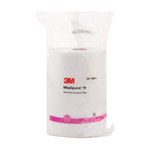 3M Medipore H Perforated Medical Tape 4" x 10 Yd 2864, 12 Rolls, 1 /Roll