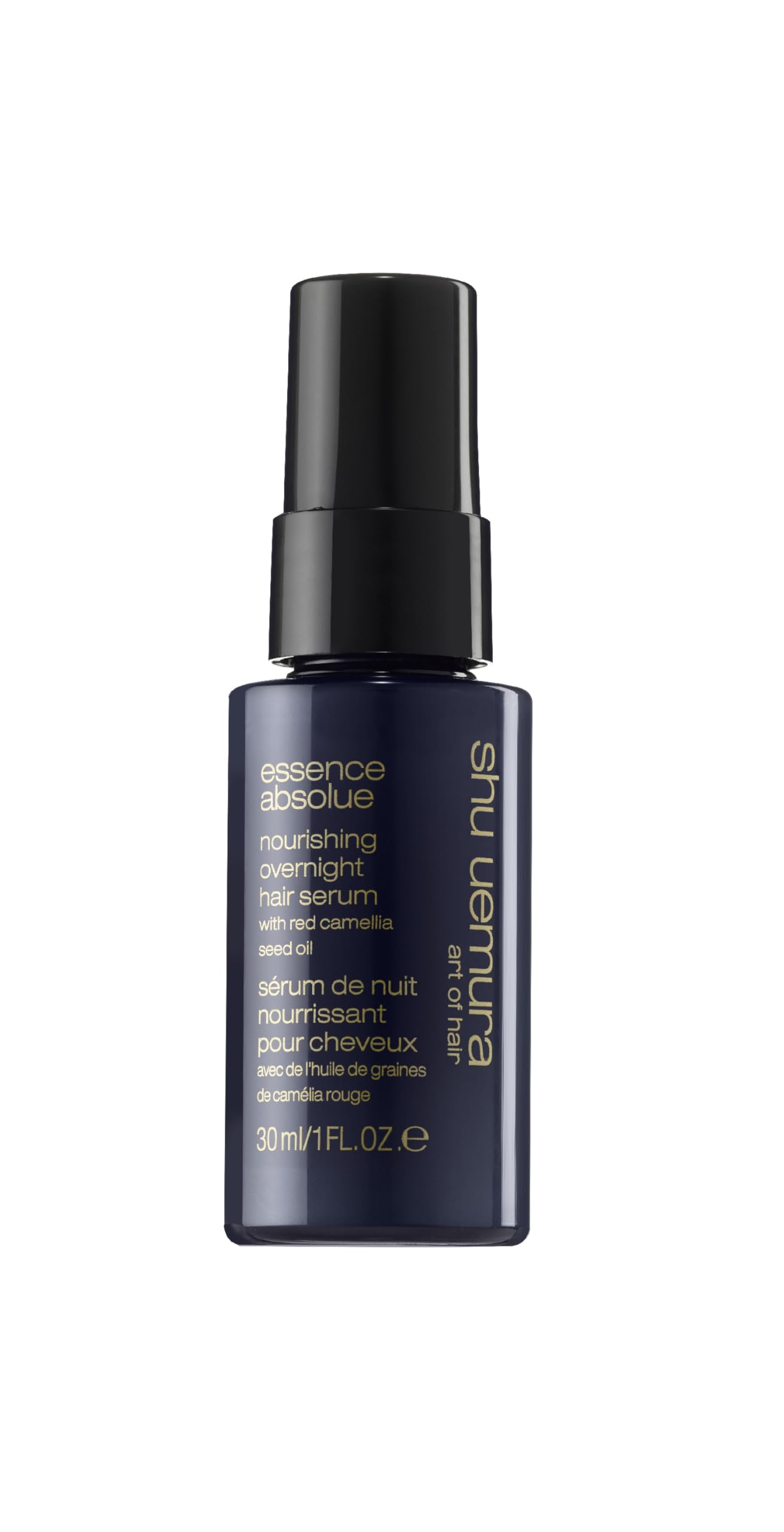 Shu Uemura Essence Absolue Nourishing Overnight Hair Serum | Hydrates, Nourishes, and Detangles | Reduces Frizz and Enhances Shine | Lightweight Formula Absorbs Overnight | Travel Size