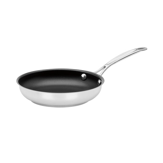 Cuisinart Chef's Classic 8" Stainless Steel Nonstick Skillet engineered with PURELYCERAMIC™, 722C-20NS