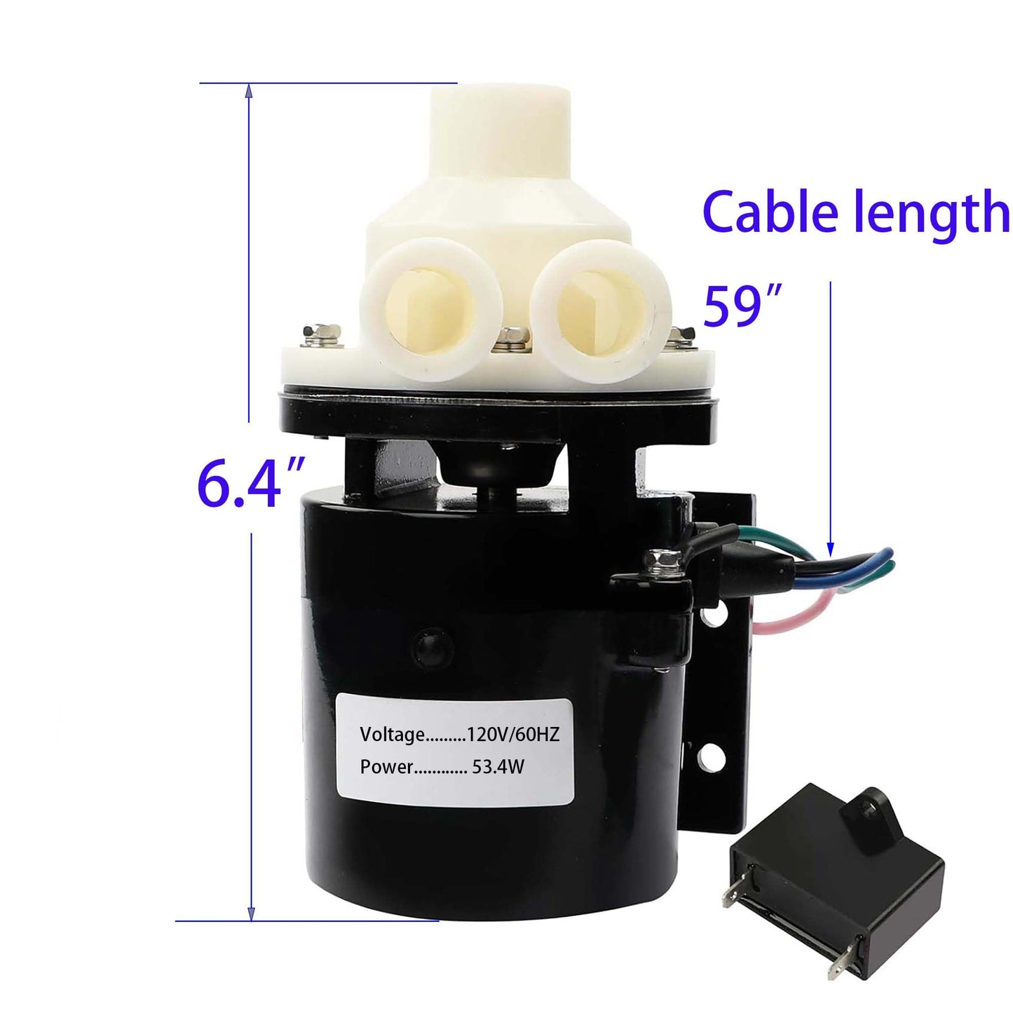 APTA92P10WD1 Pump Motor Assy comaptible with Hoshizaki PA0613,Fits Model KM-450 THRU KM-900 KML-600MAH URC-12F 120V 10W 0.4 Amp