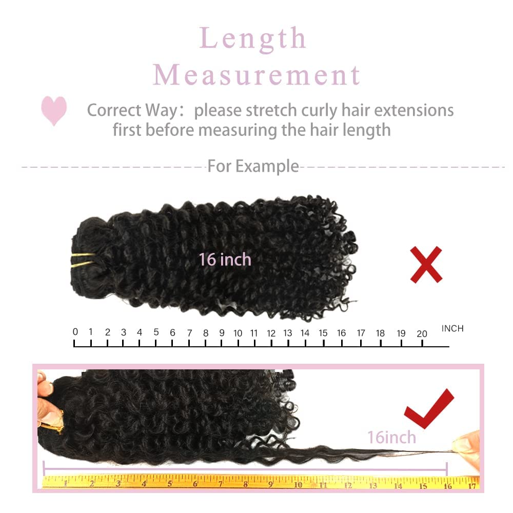 Loxxy Clip in Human Hair Extensions for Women Natural Black Real Human Hair Curly Clip in Hair Extensions with Double Weft 22inch Jerry Curly Clip in Hair Extensions 120g Per Pack #1B