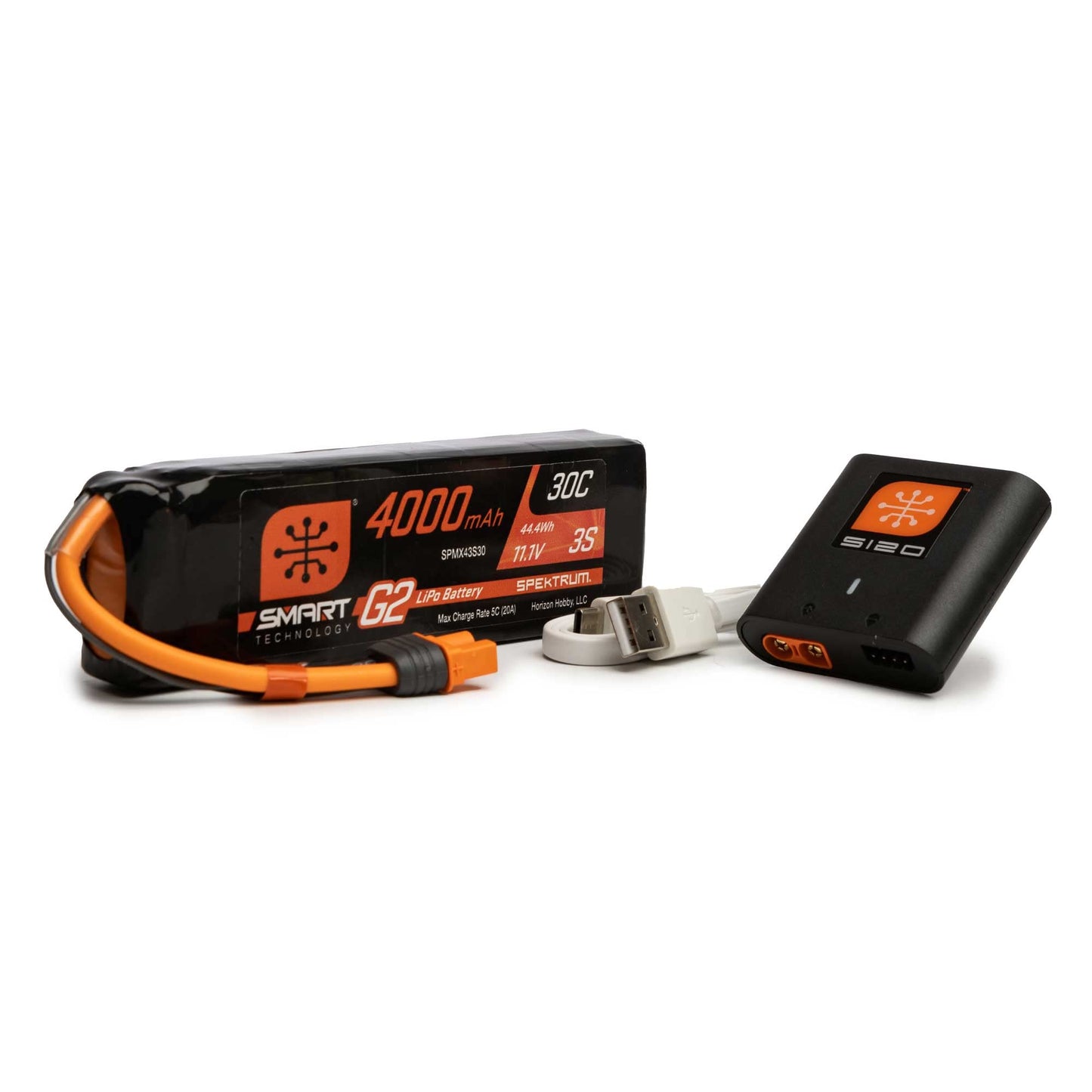 Spektrum Smart G2 Powerstage Air Bundle: 3S 4000mAh LiPo Battery / S120 Charger, SPMXPSA300