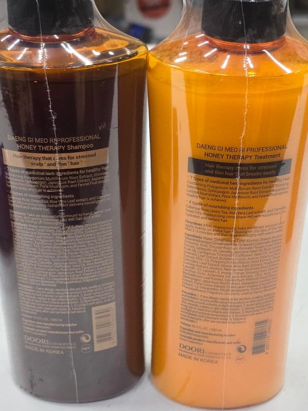 Daeng Gi Meo Ri - Honey Therapy Shampoo&Treatment&Hair Mask Set(Shampoo and Treatment16.9 FL.OZ/500ml,Hair Mask150ml)