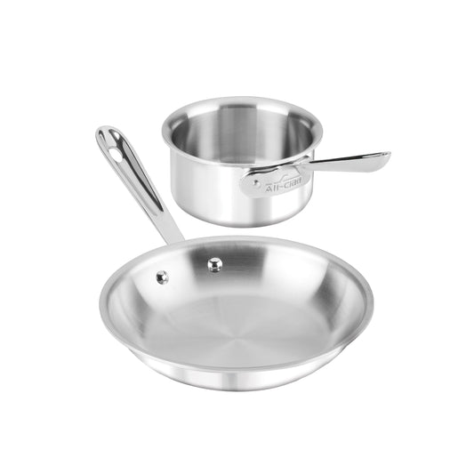 All-Clad - 4108201S All-Clad Kitchen Helper Fry Sauce pan, 8 inch and 1 quart, Steel