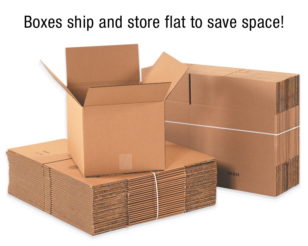 BOX USA Shipping Boxes Large 20"L x 6"W x 6"H 25-Pack - Corrugated Cardboard Box for Moving, Mailing, Packing, Packaging and Storage