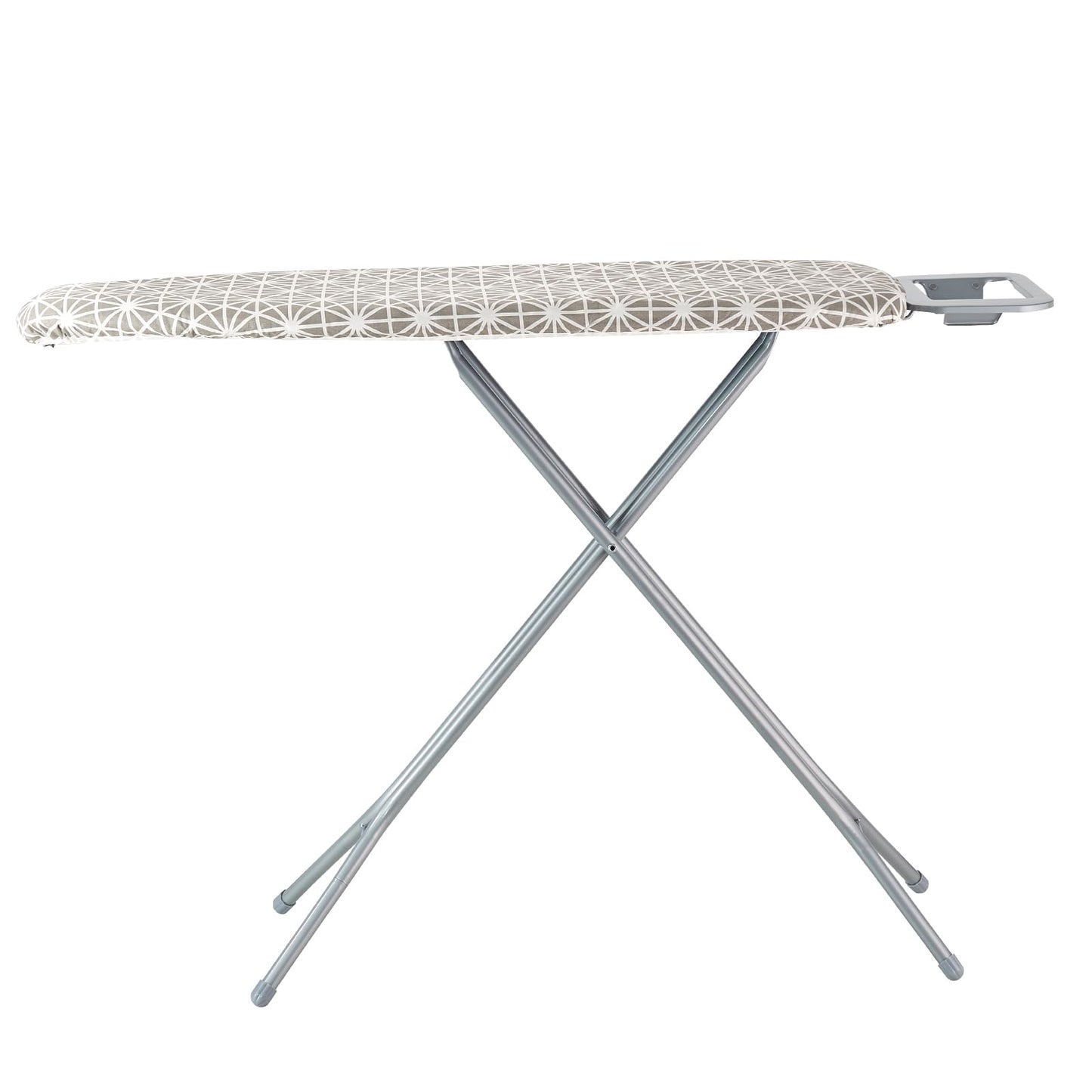 VEVOR Ironing Board with Large 43 x 13 Ironing Surface, Thickened 4 Layers Iron Board with Heat Resistant Cover and 100% Cotton Cover, 7 Adjustable Heights Ironing Board for Home Laundry Room Use