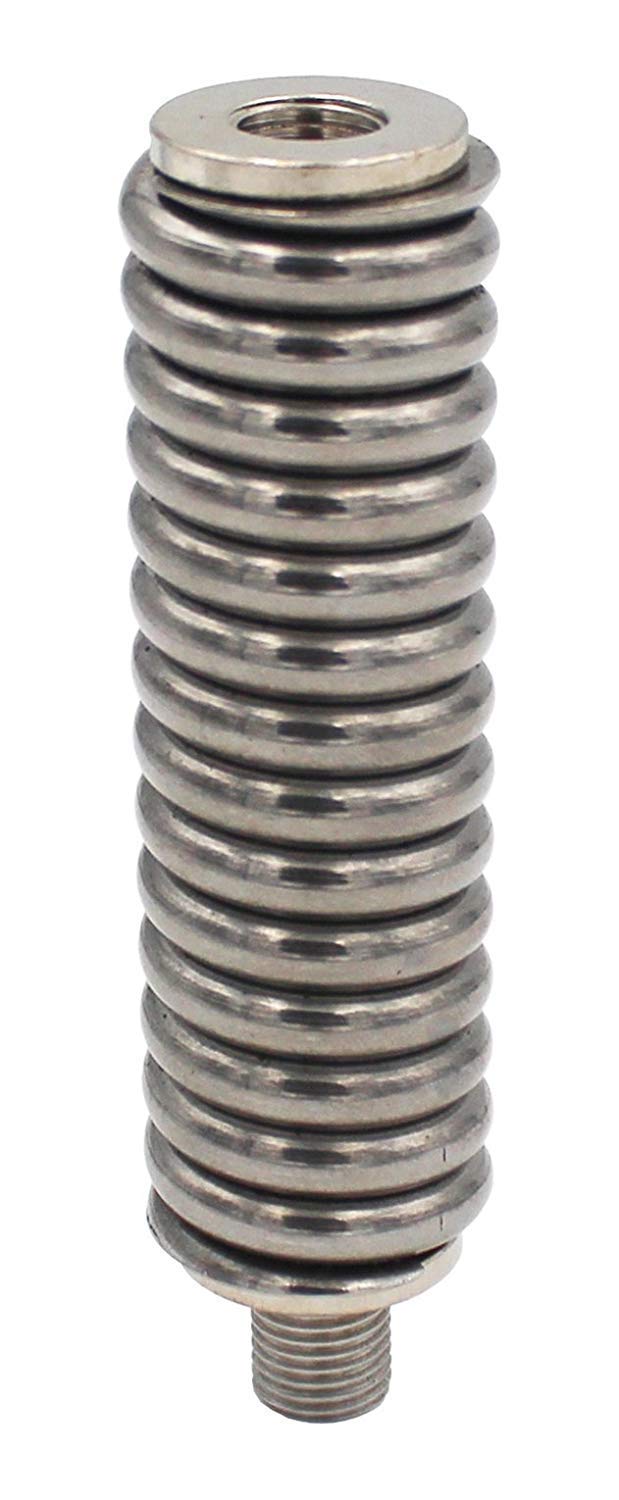 Prostick 2` Foot Fiberglass 1000 Watt - Black CB Radio Antenna with Heavy Duty Stainless Steel Spring