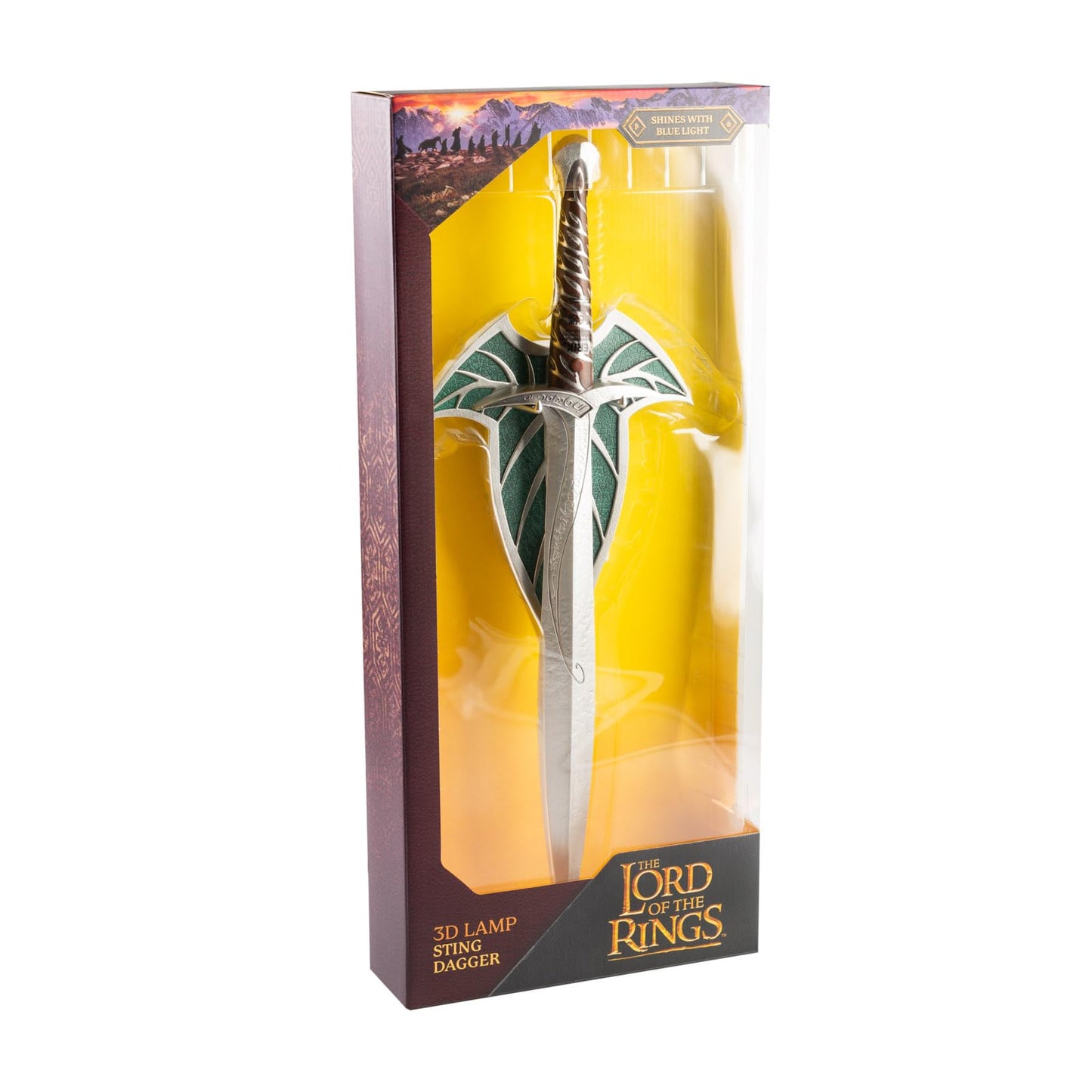 Grupo Erik Lord of the Rings Sword Lamp Collector Edition - Frodo's Sting Sword - Wall Mounted USB and Battery Powered - Blue LED Light - ABS Material - Official Product