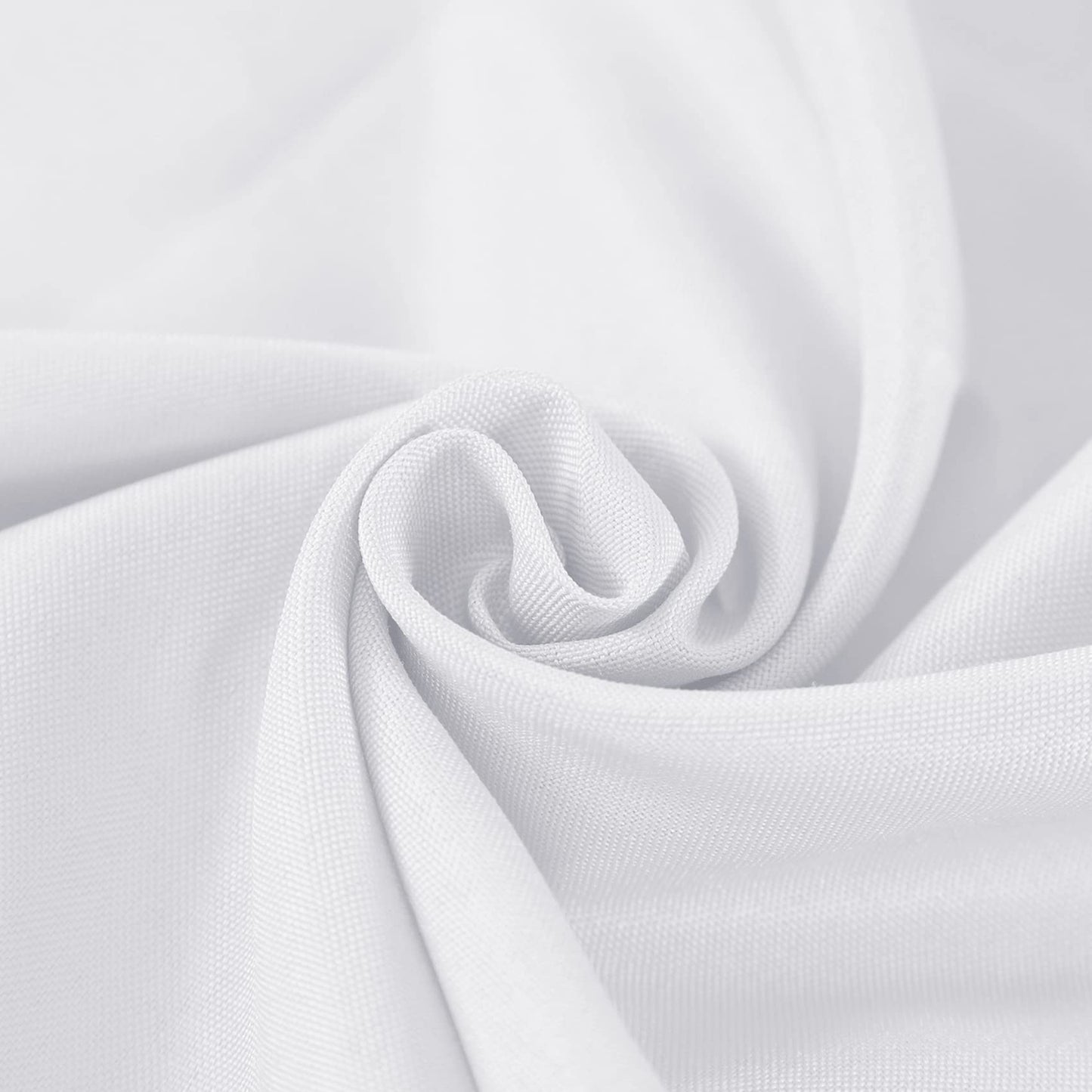 6 Pack Round Tablecloth 90 Inches White Table Cloth Stain and Wrinkle Resistant Washable Polyester Fabric Table Cover for Party, Wedding and Banquet Decoration
