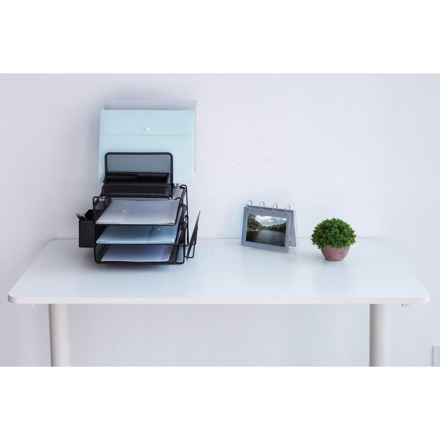 Lorell Divided 4-Tier Desktop Organizer