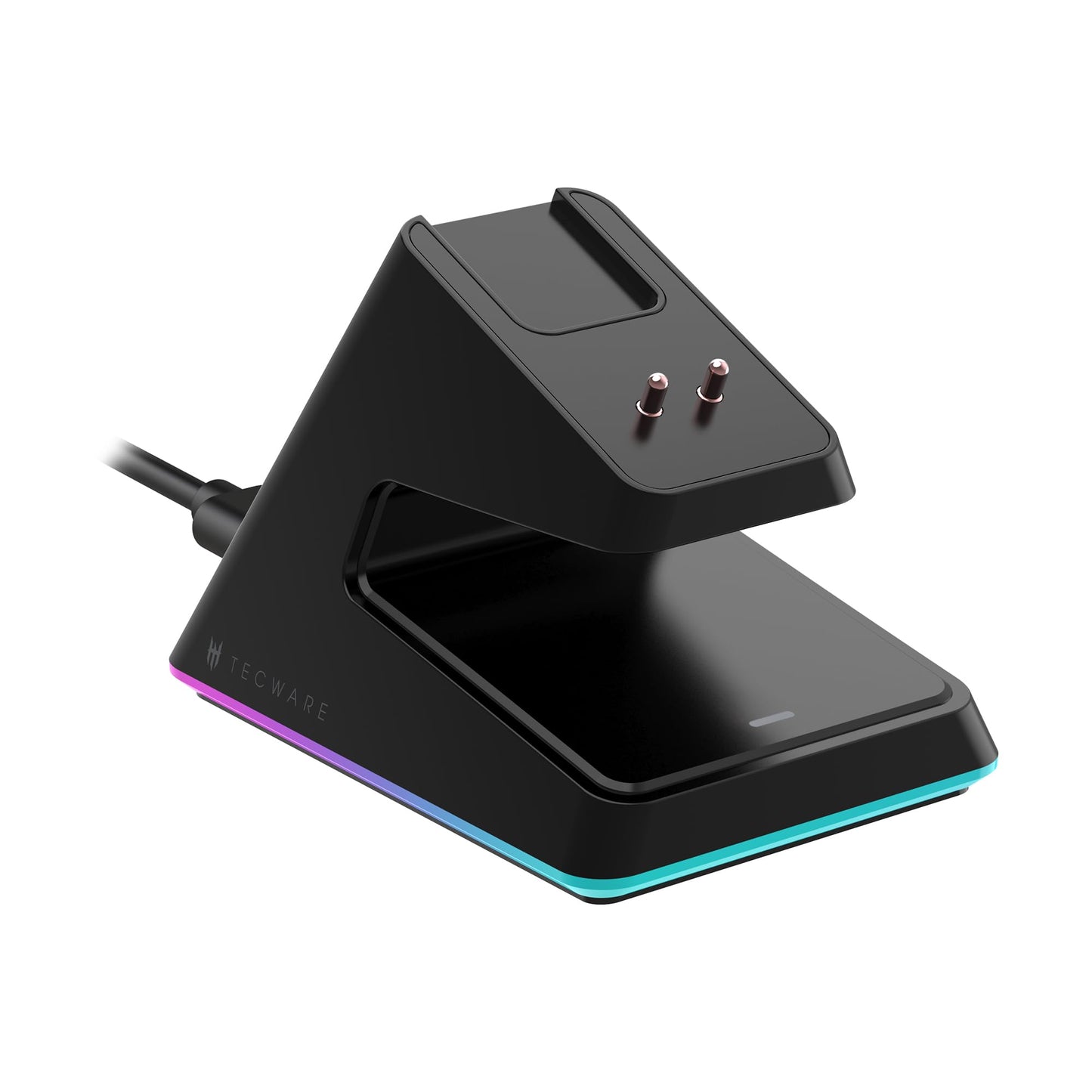 TECWARE EX1 Lightweight Gaming Mouse, 26K DPI Wireless Mouse, OLED Screen Display, 59g Lightweight, RGB Charging Dock, Tri-Mode Connectivity, Comes with PTFE Feet and Grip Tape, Gaming Mouse (Black)