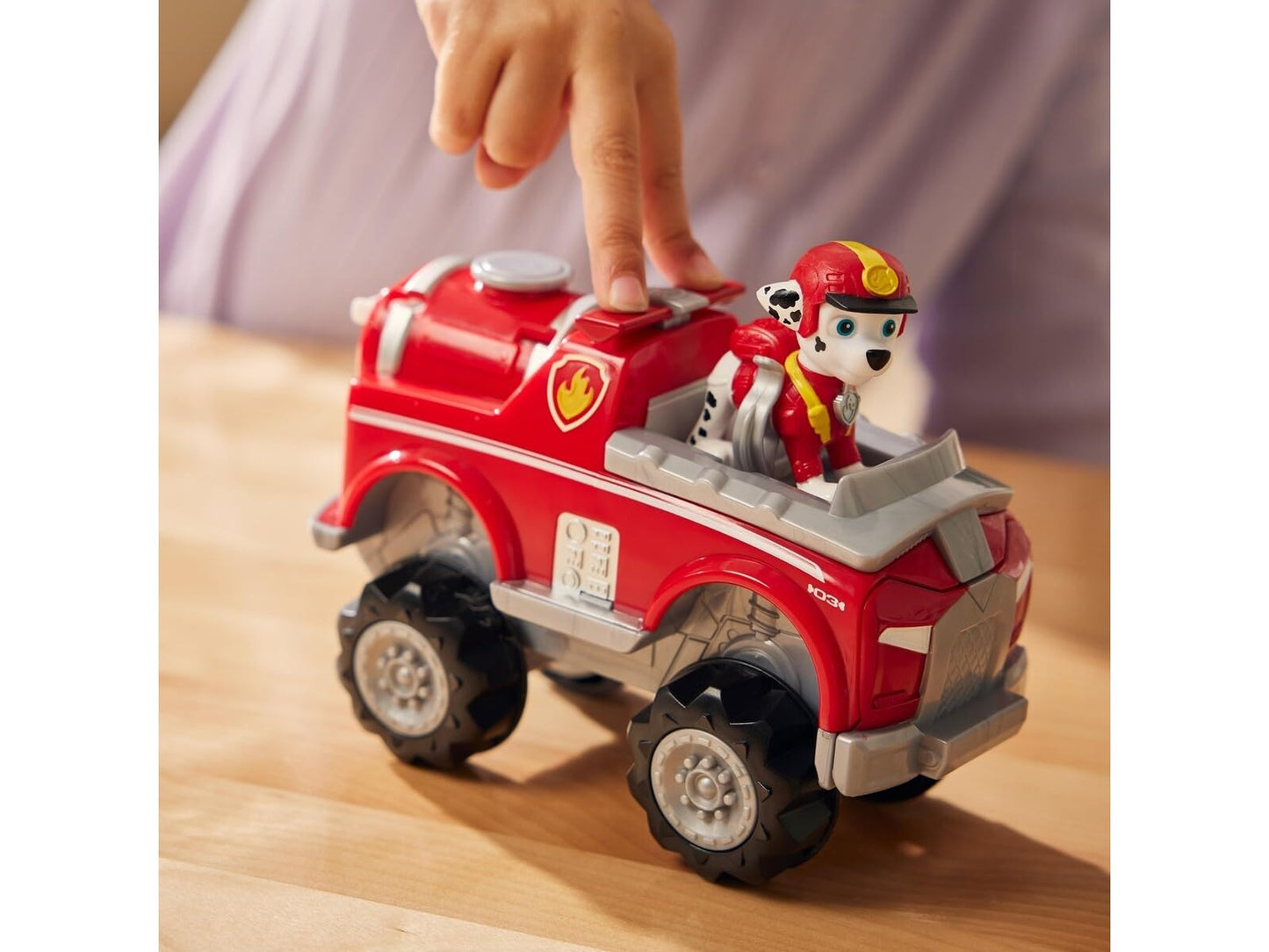 PAW PATROL Jungle Pups Elephant Vehicle with Marshall Figure (Basic Vehicle) Toy for Children from 3 Years