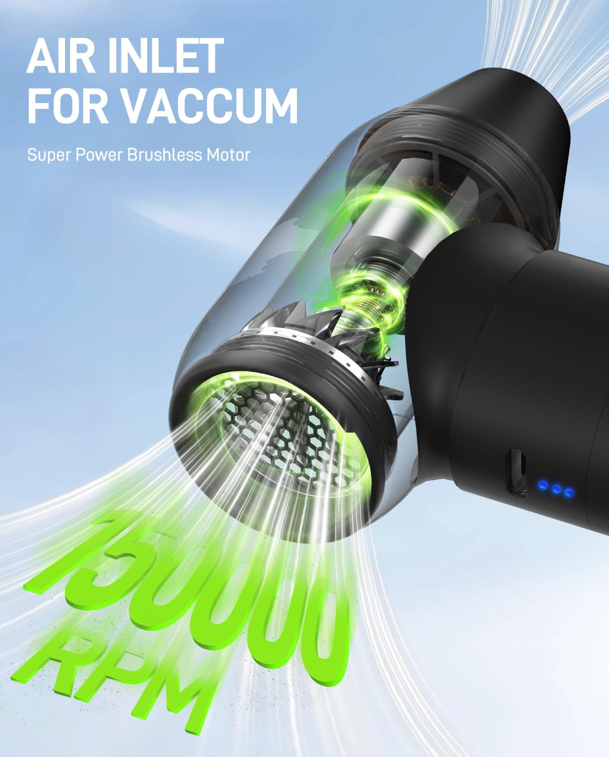 YOFIGO Compressed Air Duster, 150000 RPM Electric Air Blower for Drone Maintenance, Camera Sensor & Lens Cleaning Kit, Professional Duster for DJI, DSLR, 3D Printers & Sensitive Optics