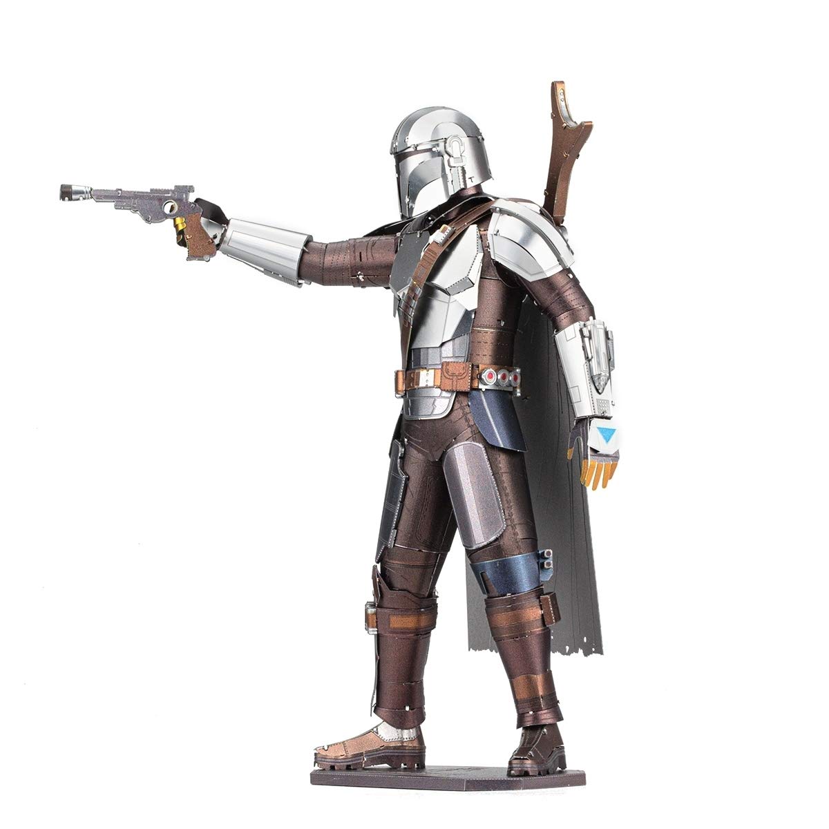 Fascinations ICX146 Metal Earth Metal Kits - Star Wars The Mandalorian The Mandalorian, Laser Cut 3D Construction Kit, 3D Metal Puzzle, DIY Model Kit, 3 Metal Circuit Boards from 14 Years