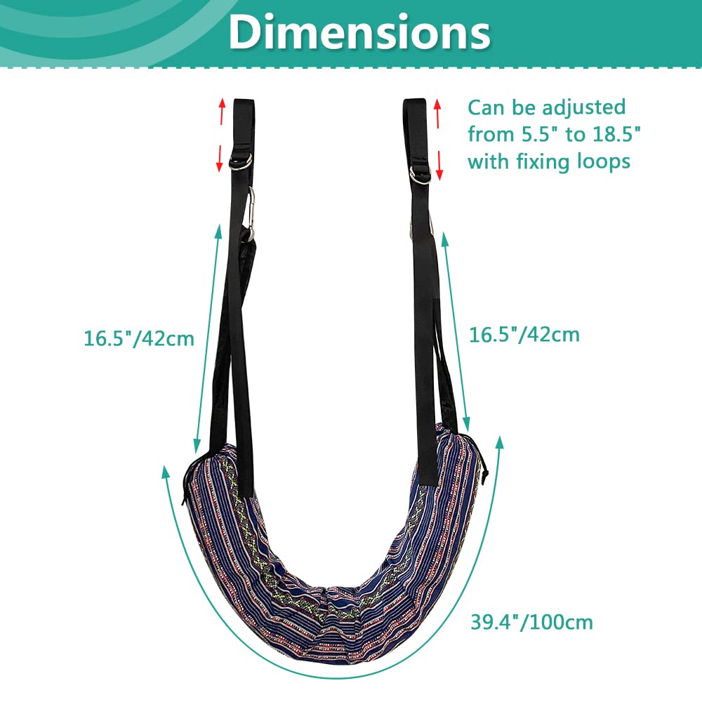 Spinal Decompression Devices Back Traction Stretcher Spine Decompression Machine Lumbar Traction Device for Lower Back Pain Relief Back Stretching Device Door Traction Pillow