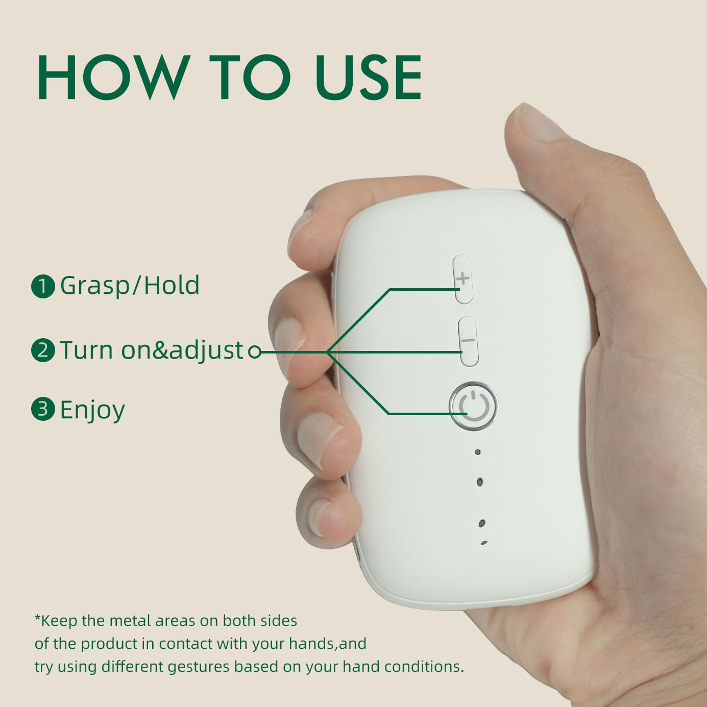 Portable Acupuncture Hand Massager with Static Electricity - Relieve Pain & Stress, Improve Circulation, USB Rechargeable, Multiple Massage Modes, for Home & Travel