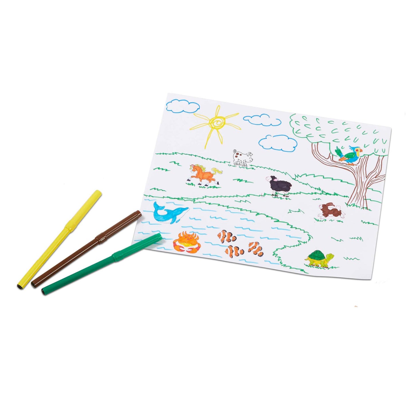 Melissa & Doug Deluxe Wooden Stamp Set-Animals