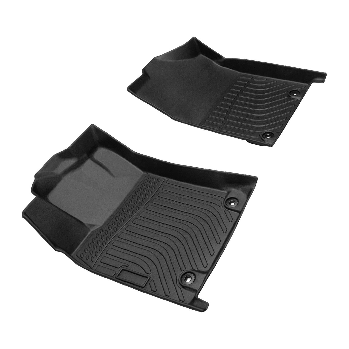 All-Weather TPE Rubber Floor Mats Compatible with 2013 2014 2015 2016 2017 2018 Lexus ES350, Custom Fit Full Car Carpet Liners Set (Black)