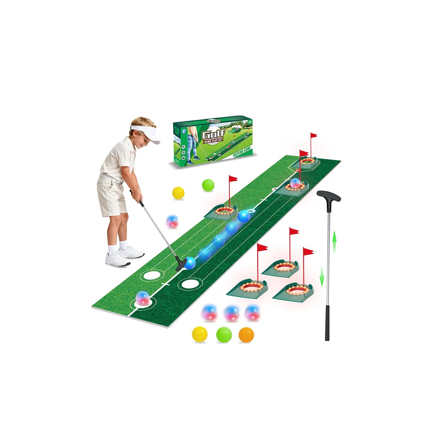 Kids Golf Toy Set Indoor Outdoor Fun for Ages 3-8