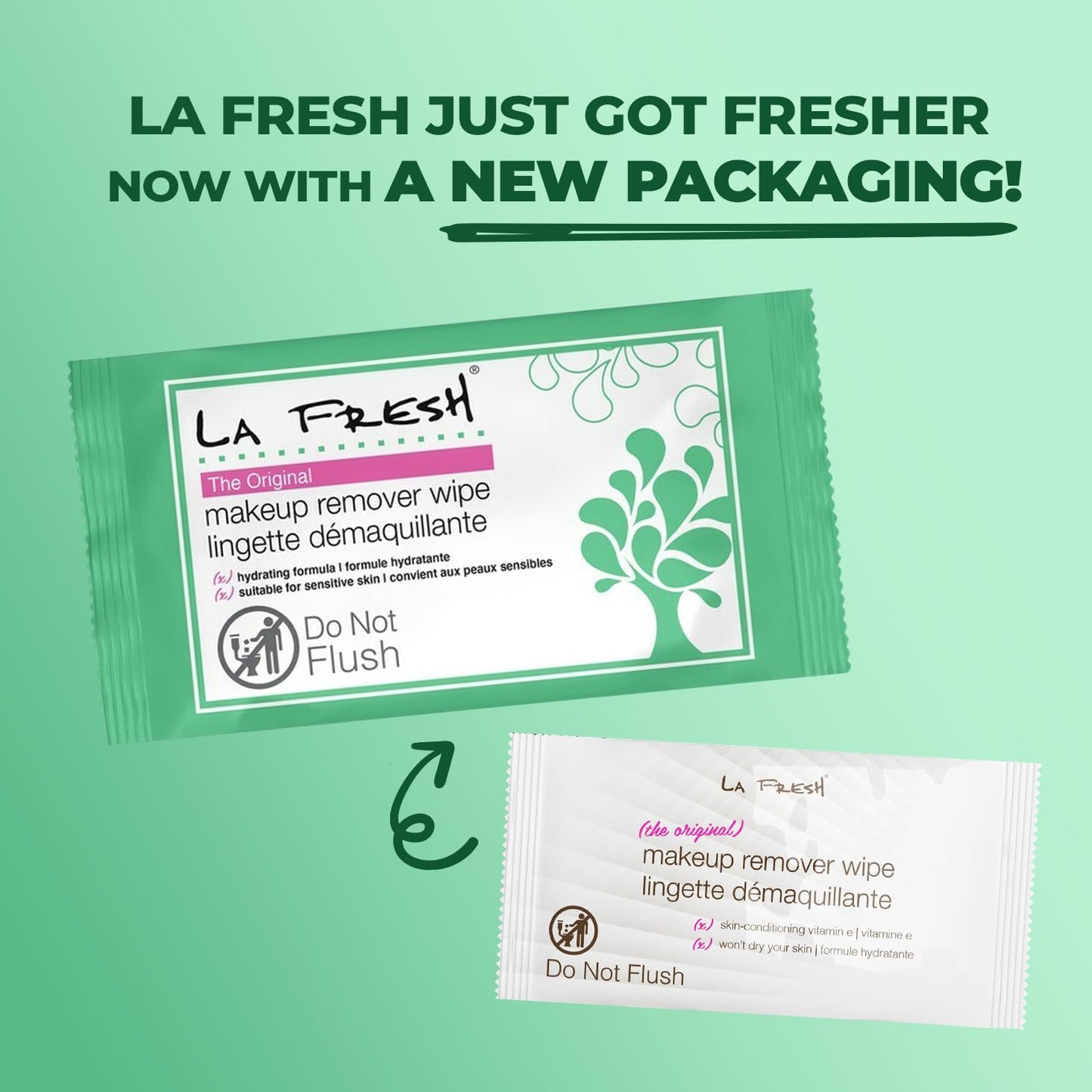 LA Fresh Makeup Remover Wipes with Vitamin E - Make up Remover Wipes for Face, Eyes, Lips - Face Wipes Travel Essentials - Case of 200ct Makeup Wipes
